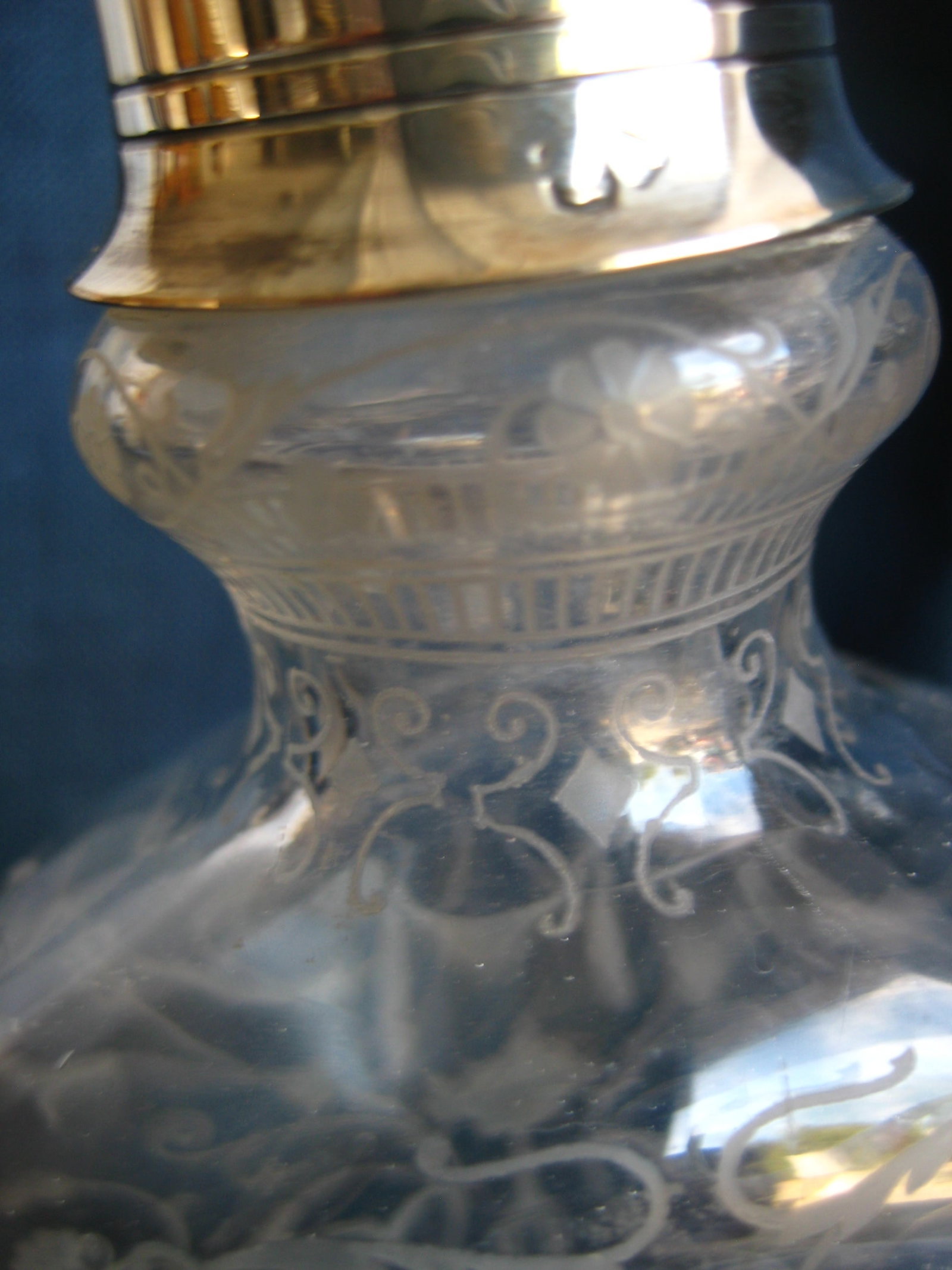 1920s French Baccarat Style Michelangelo Design Perfume Bottle - 6