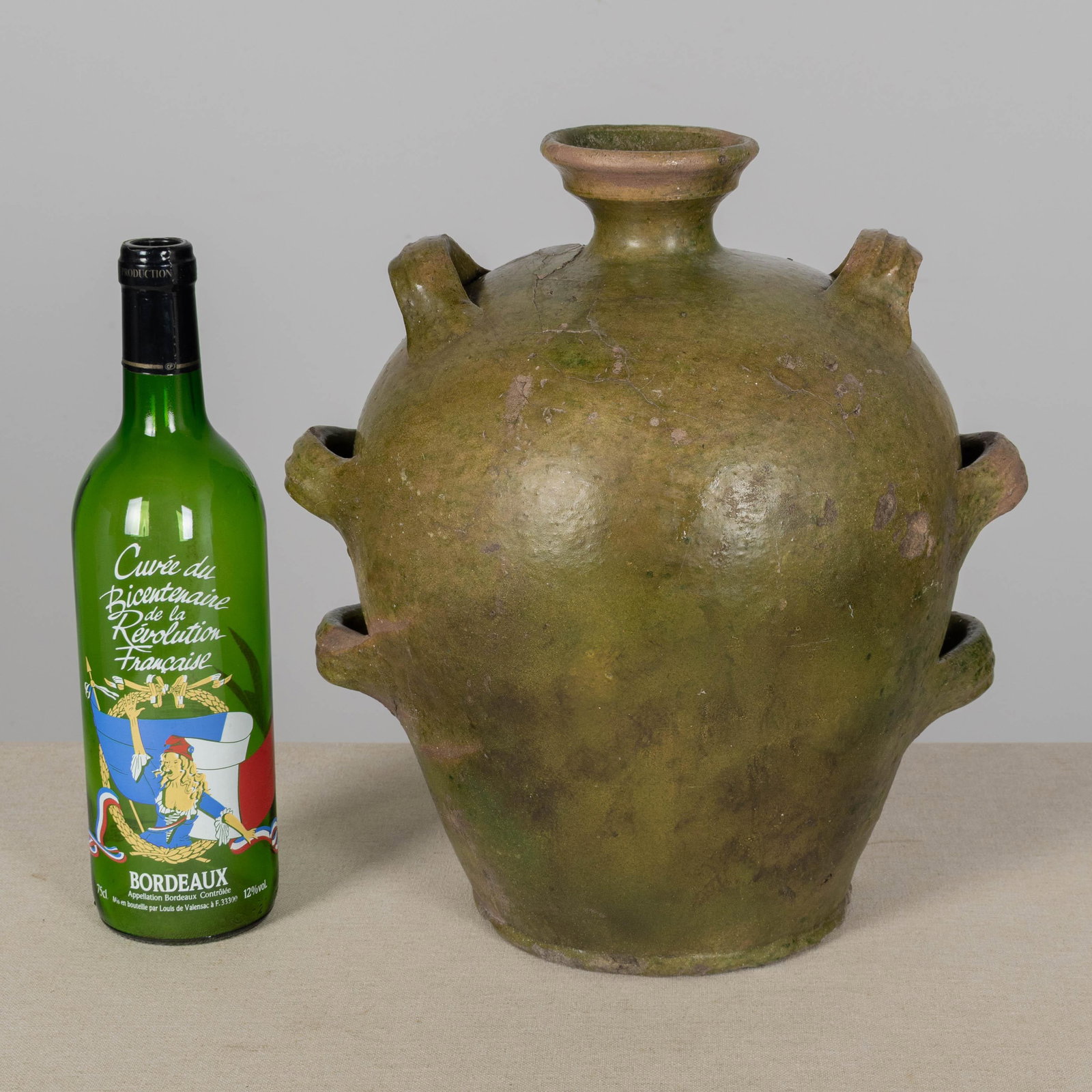 19th Century French Pottery Conscience Jug - 2