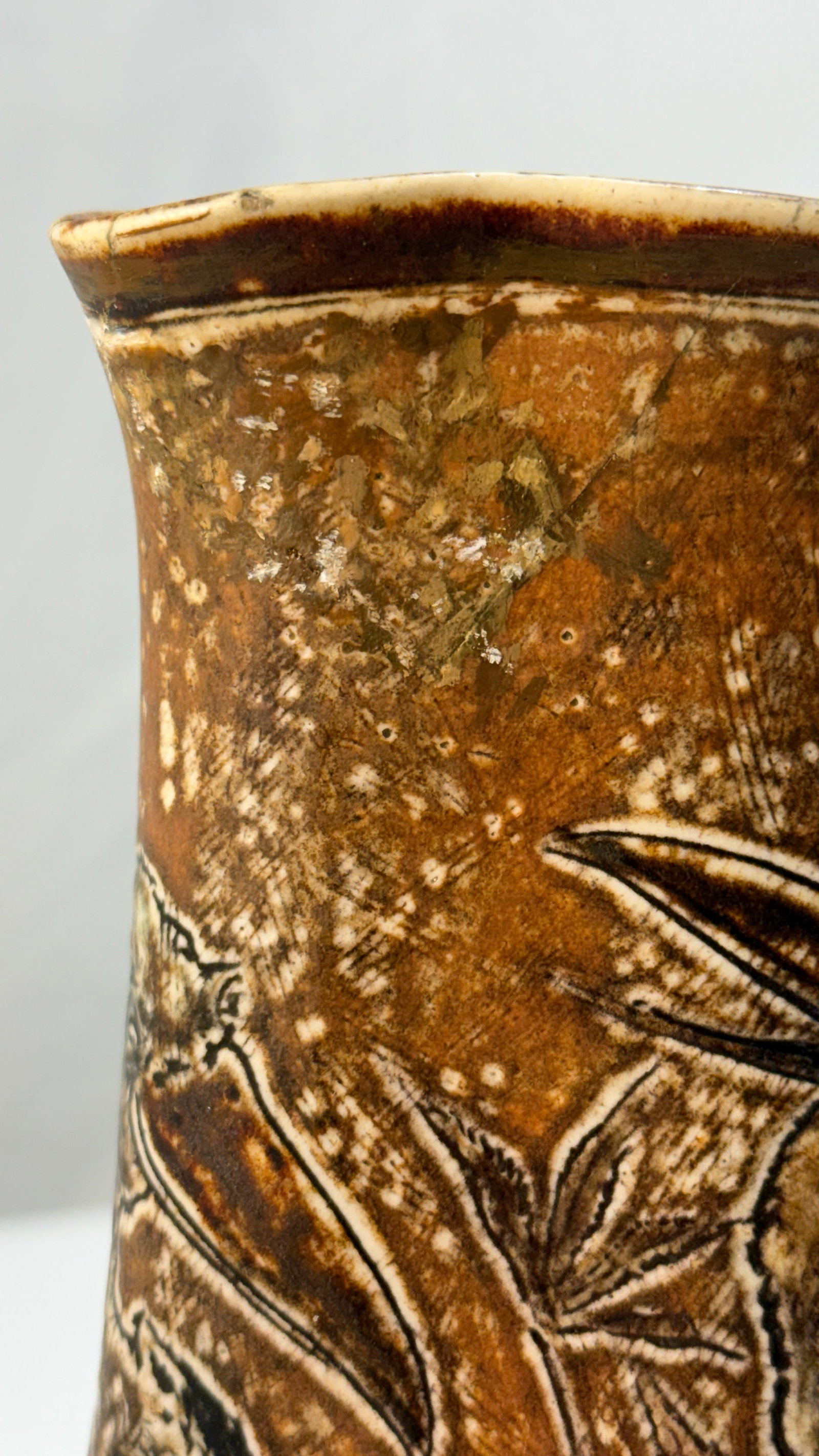 Rare 1893 Martin Brothers London & Southall Pottery Pitcher Wally Birds - 15