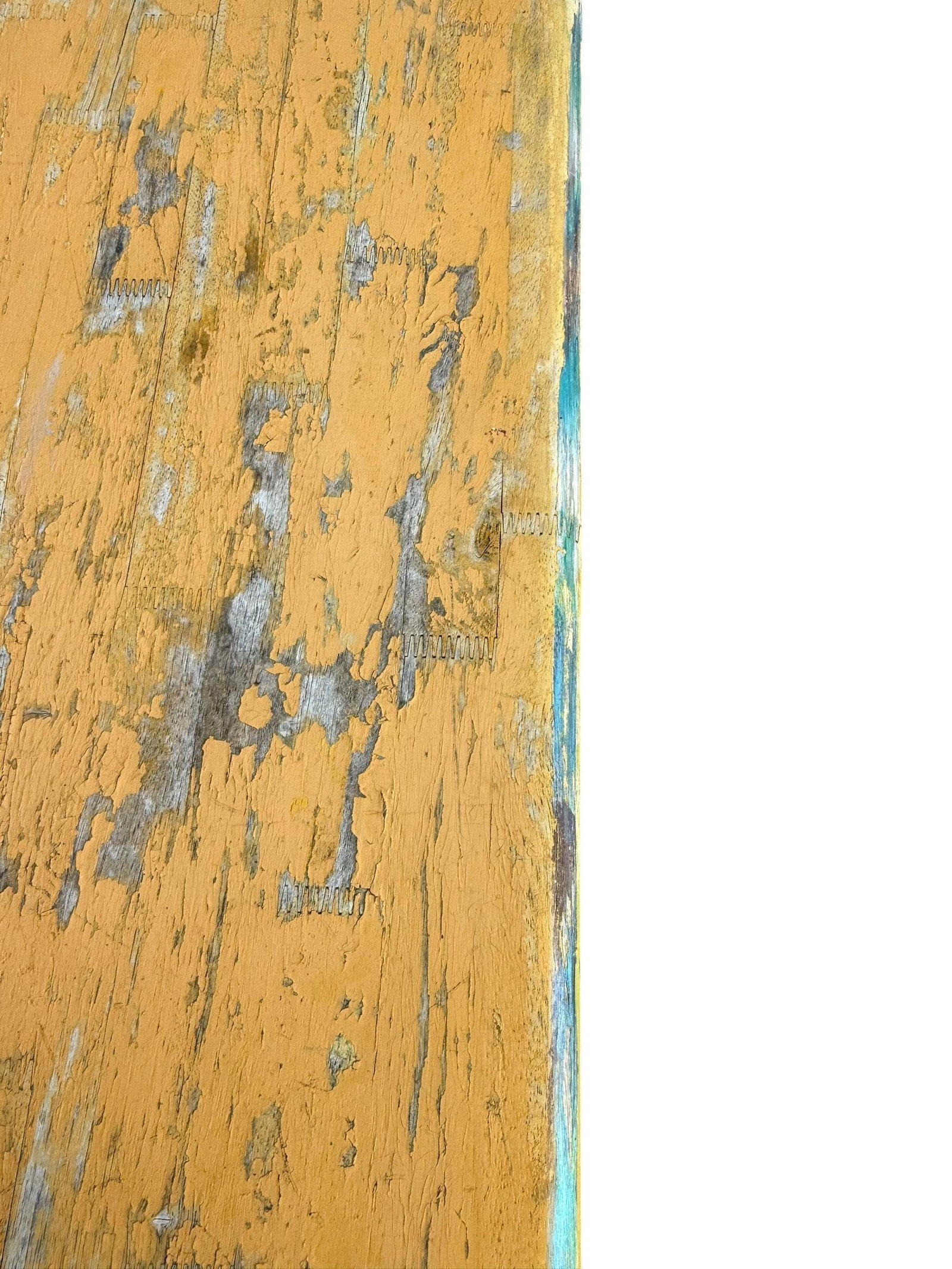 Vintage Trestle-Style Country Farmhouse Bench Storied Patina - 10