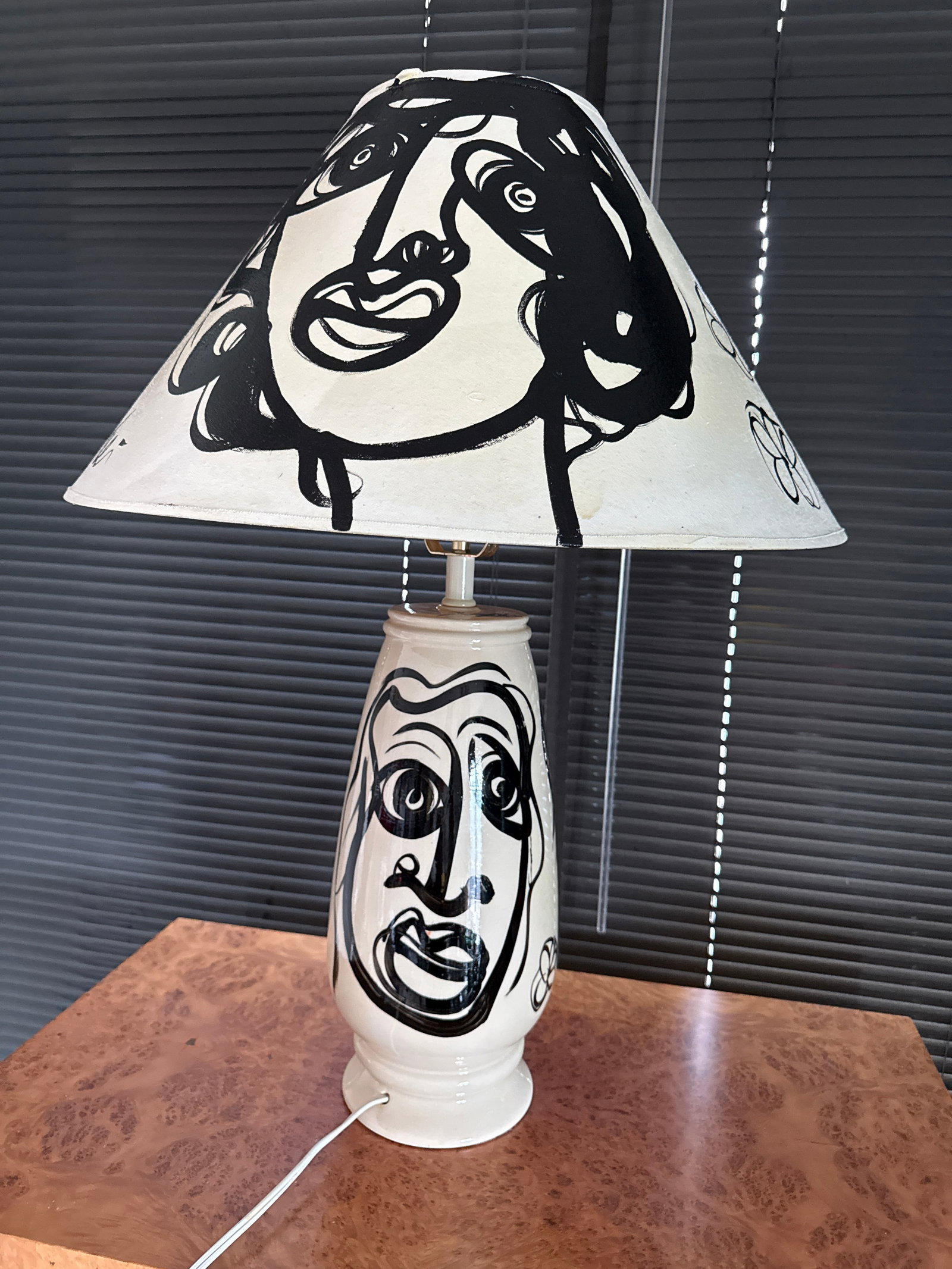 1970s Peter Keil Original Abstract Lamp and Shade Painting - 2