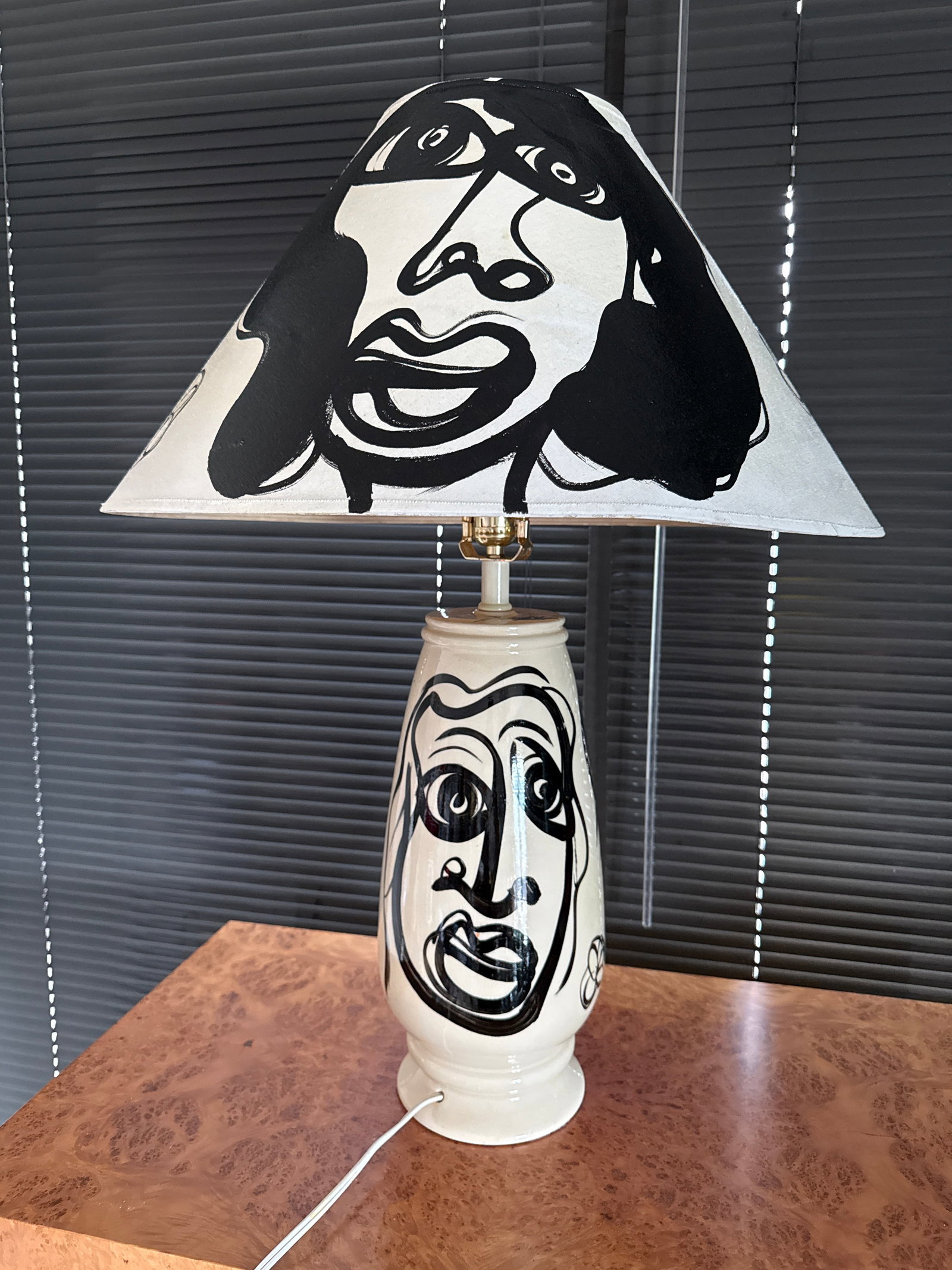 1970s Peter Keil Original Abstract Lamp and Shade Painting - 3