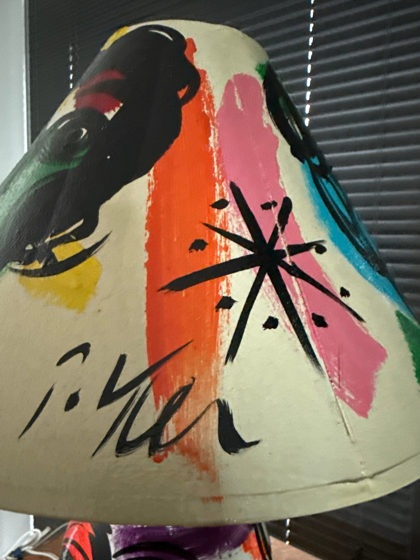 1970s Original Peter Keil Colorful Lamp and Shade Painting - 5