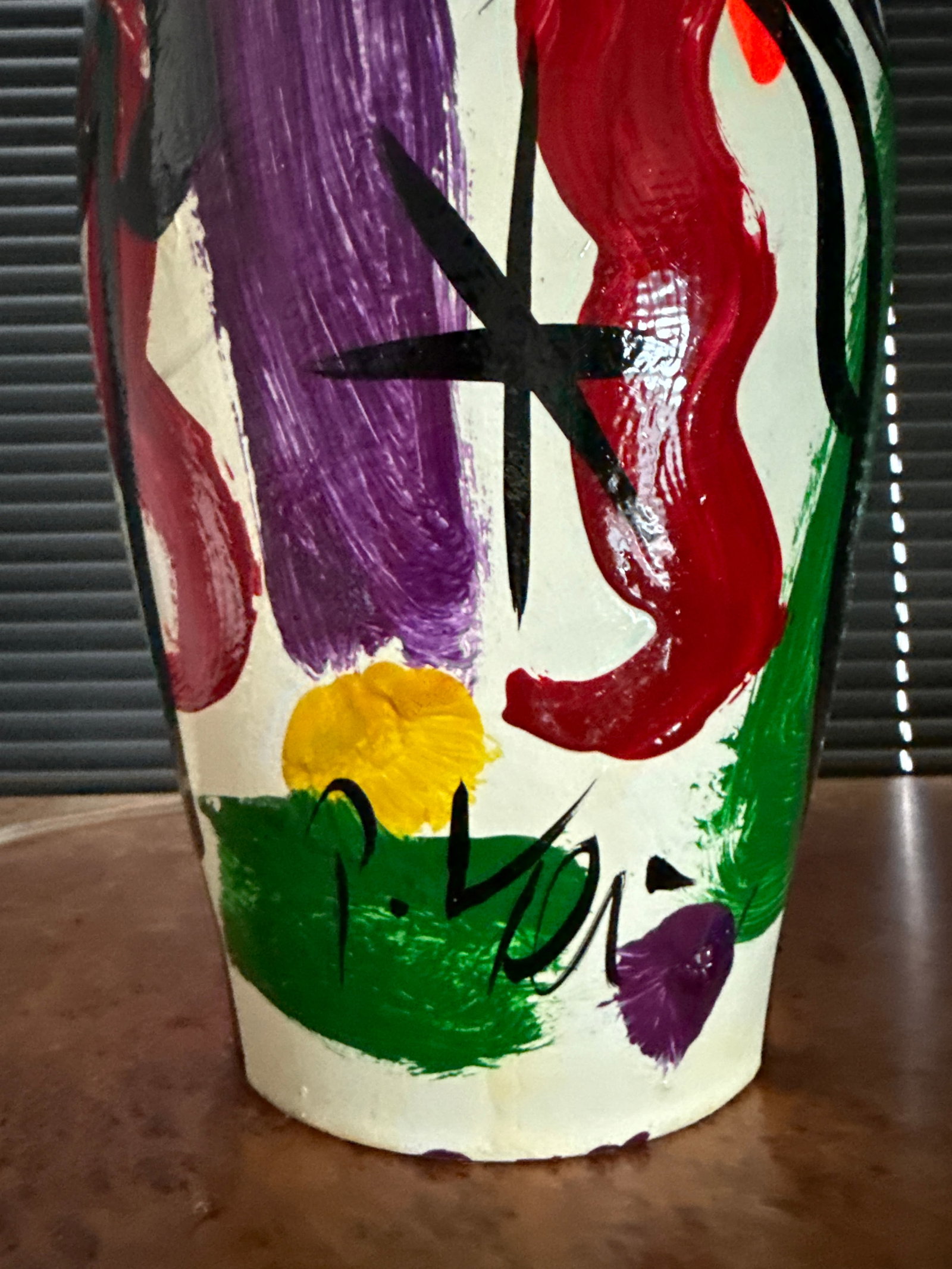 1970s Original Peter Keil Colorful Lamp and Shade Painting - 6