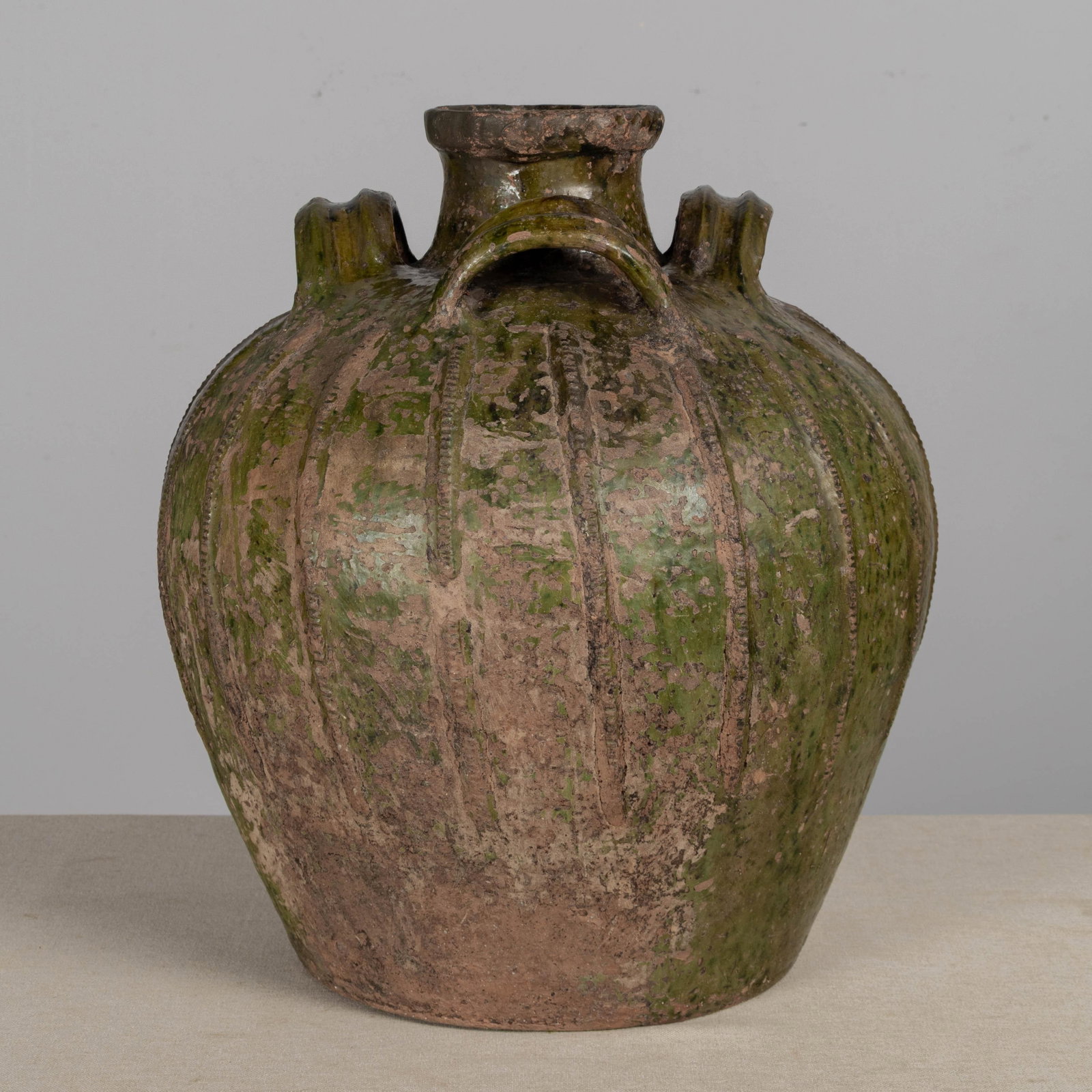 18th Century French Pottery Walnut Oil Jug From Perigord - 8