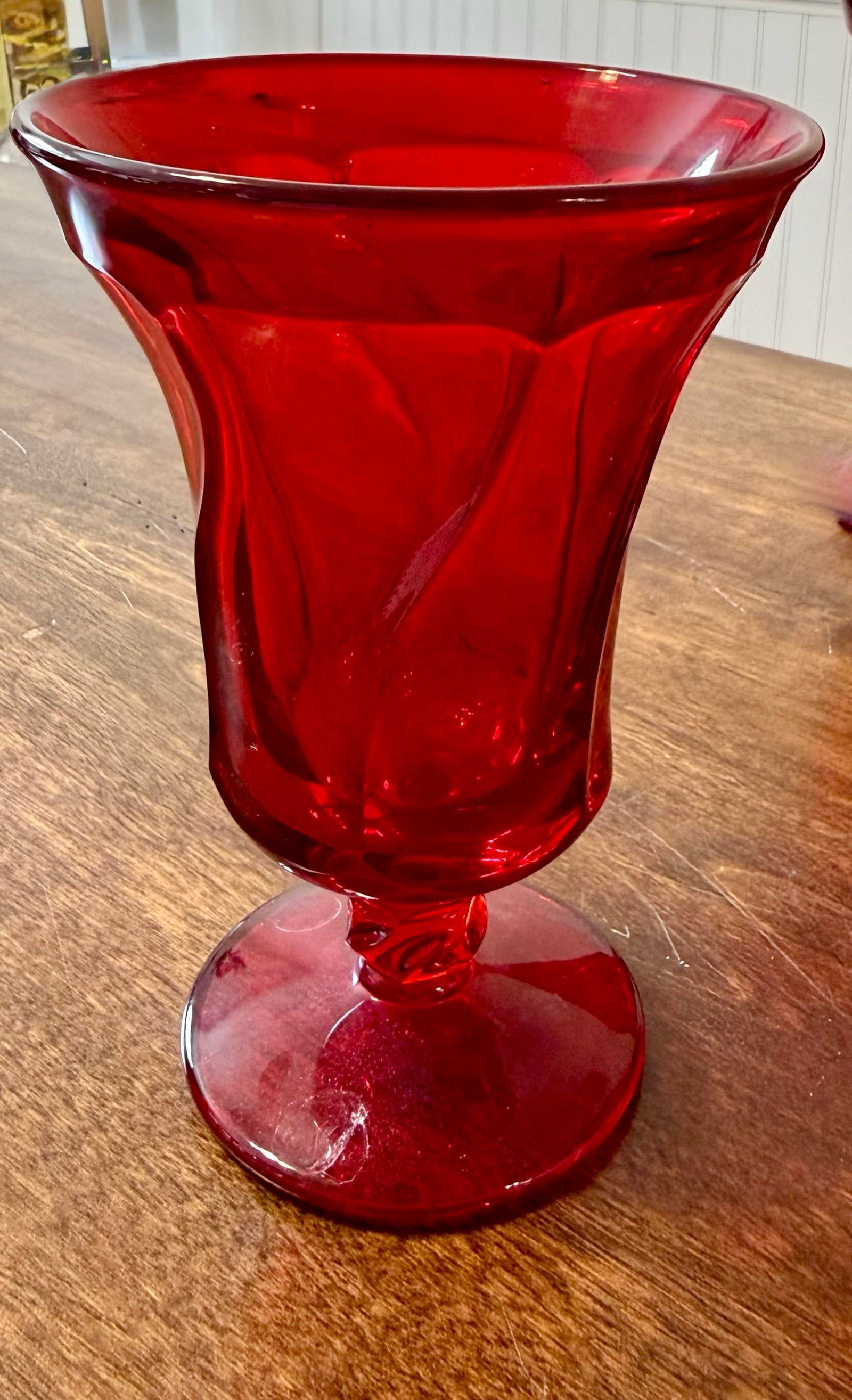 Mid 20th Century Fostoria Jamestown Ruby Red Ice Tea Glasses - Set of 6 - 7