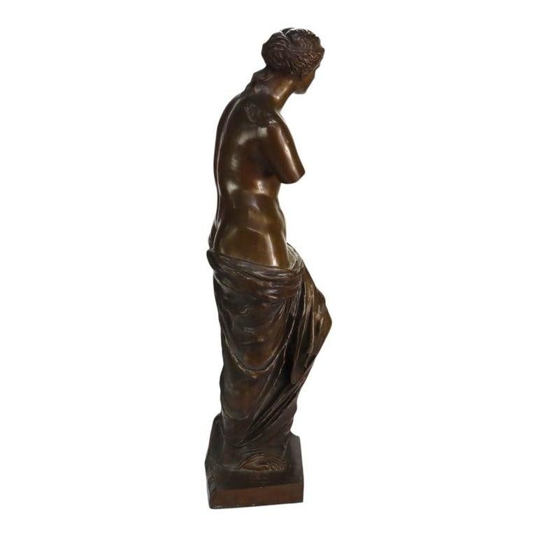 Large 39" Reduction Pierre-Louis Frédéric Sauvage Bronze "Venus De Milo" C1900 - 15