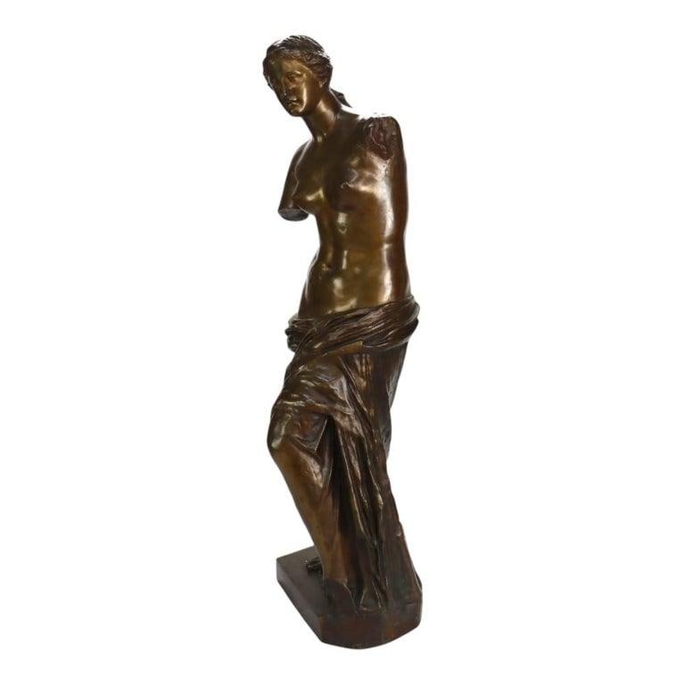 Large 39" Reduction Pierre-Louis Frédéric Sauvage Bronze "Venus De Milo" C1900 - 8