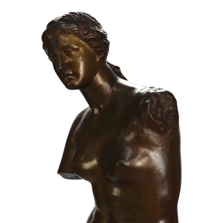 Large 39" Reduction Pierre-Louis Frédéric Sauvage Bronze "Venus De Milo" C1900 - 9