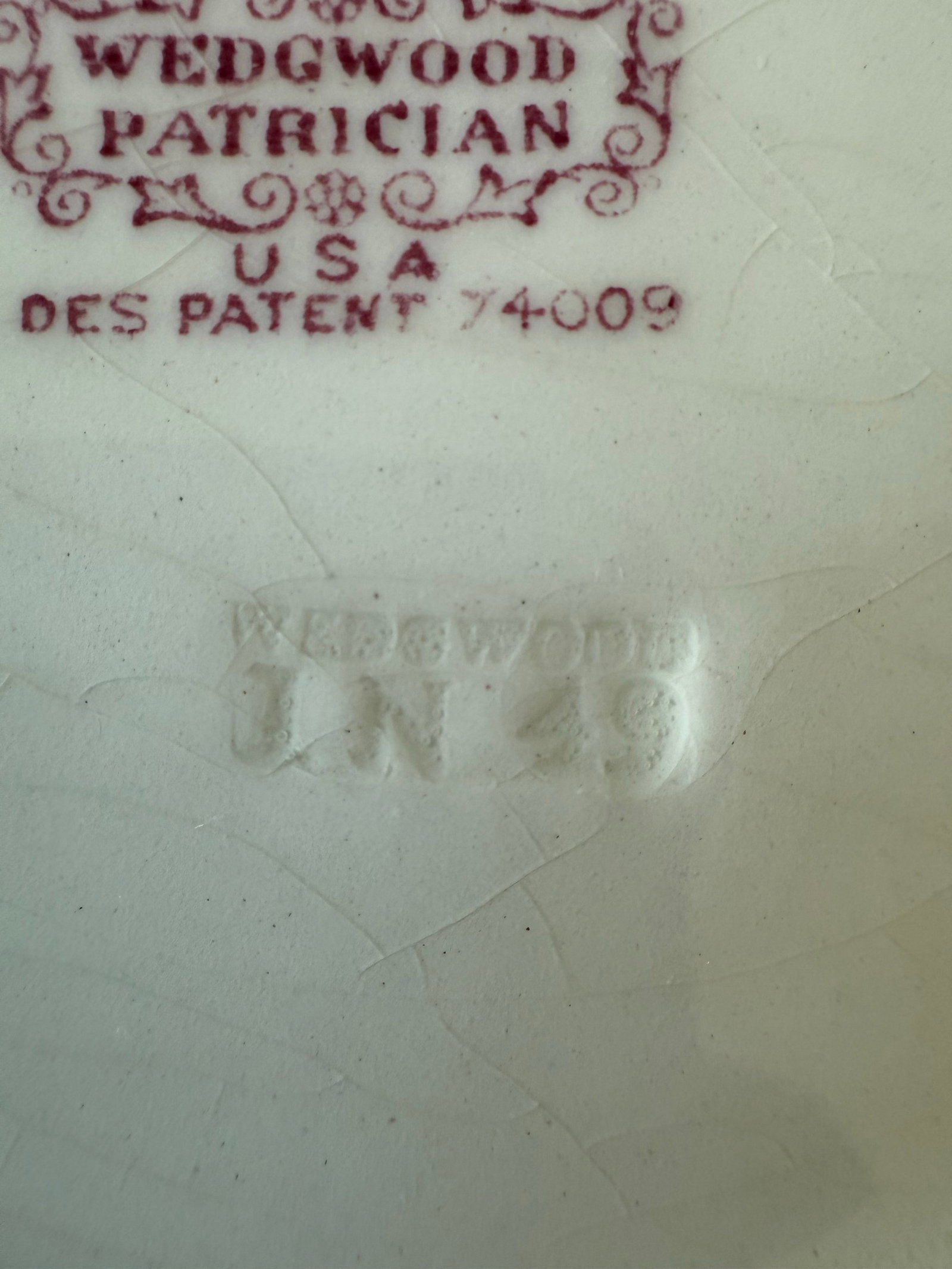 Set of 8 Wedgwood Salad Plates in the Morning Glory Pattern - 10