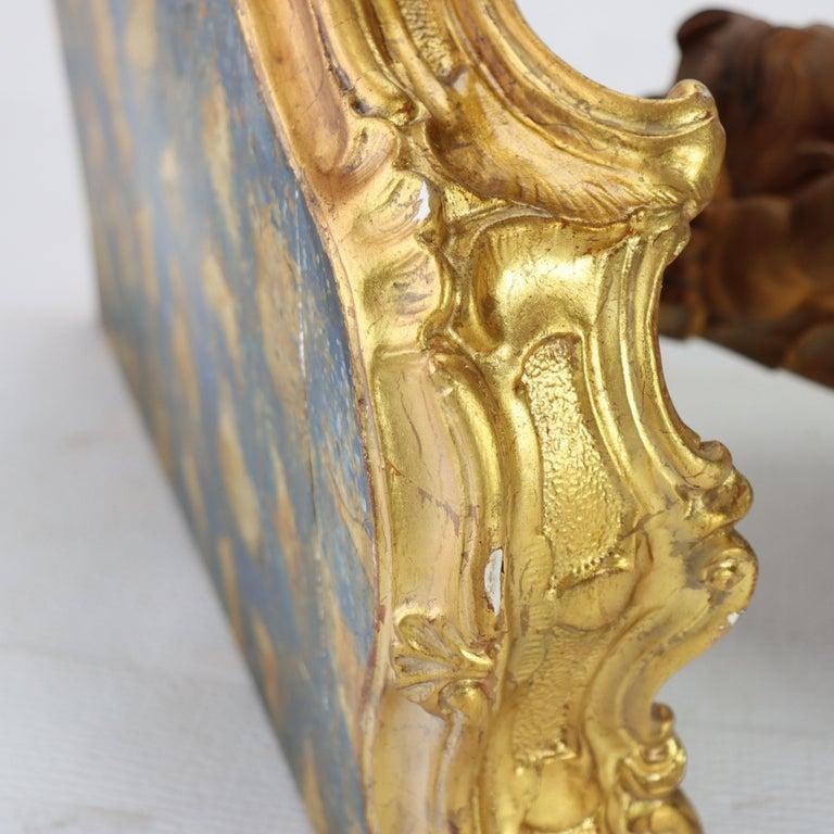 Pair of French Louis XIV Carved Figural Cherub Wood Sconces C1830 - 14