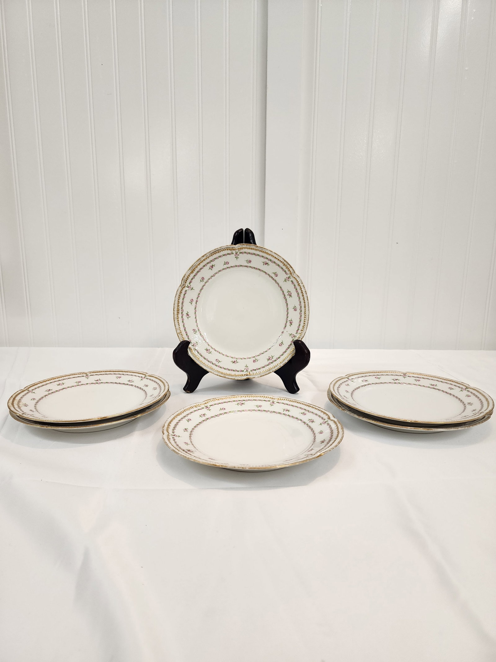 1930s Set of 6 Gda Limoges Dessert Plates From France - 2