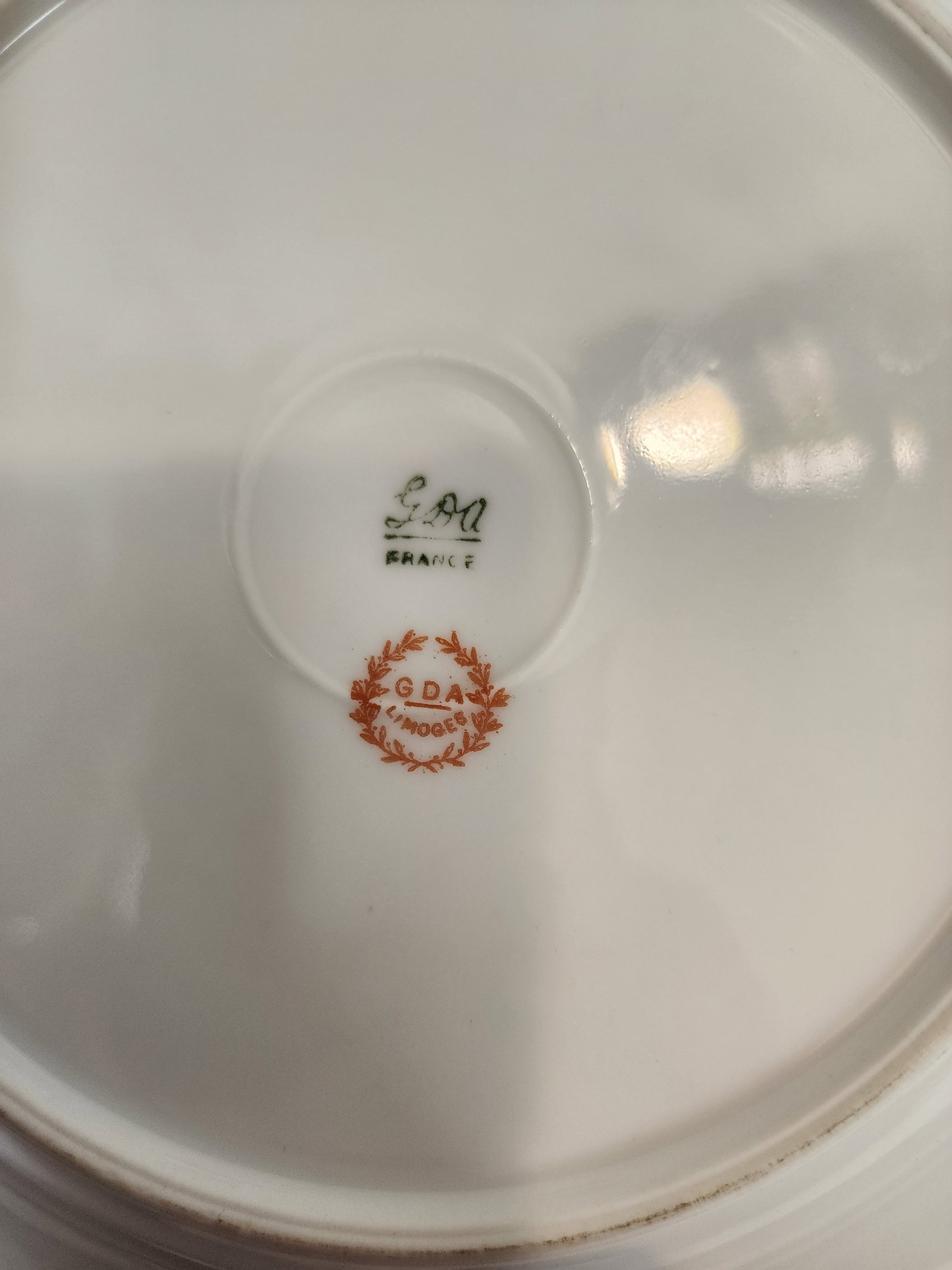1930s Set of 6 Gda Limoges Dessert Plates From France - 4