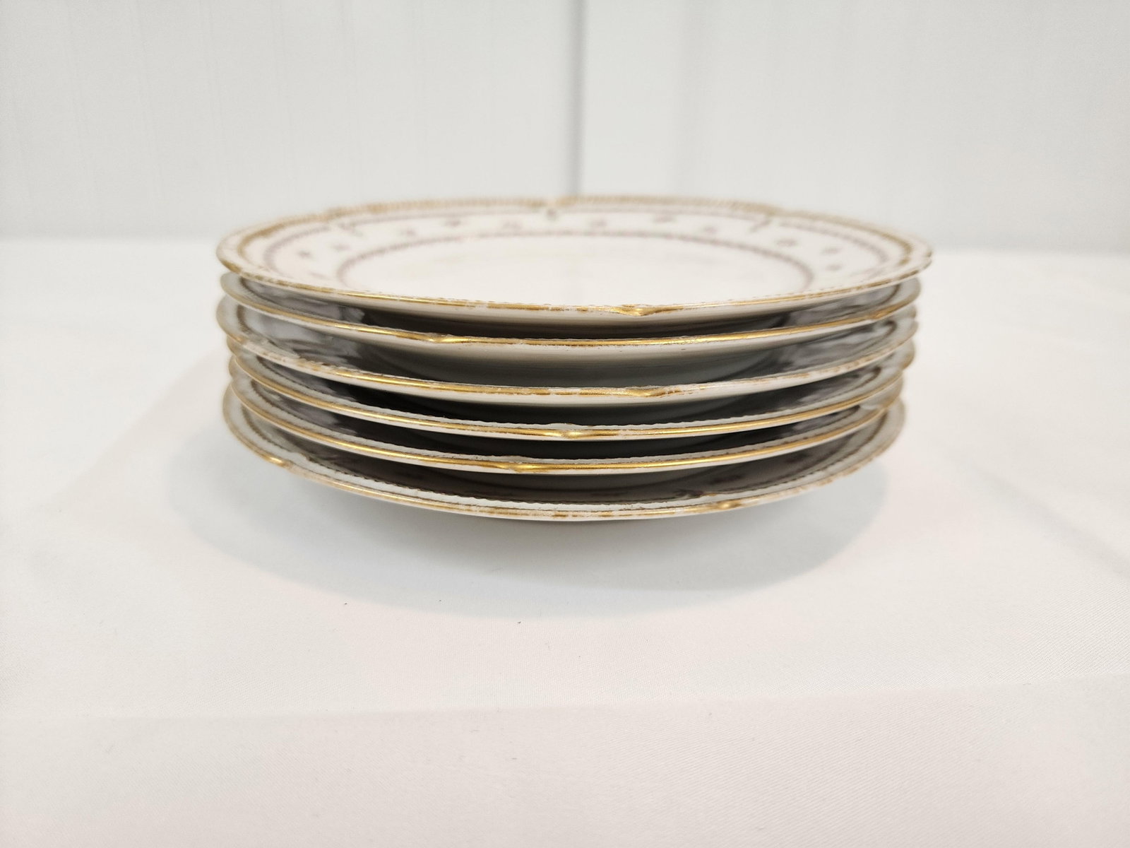 1930s Set of 6 Gda Limoges Dessert Plates From France - 5