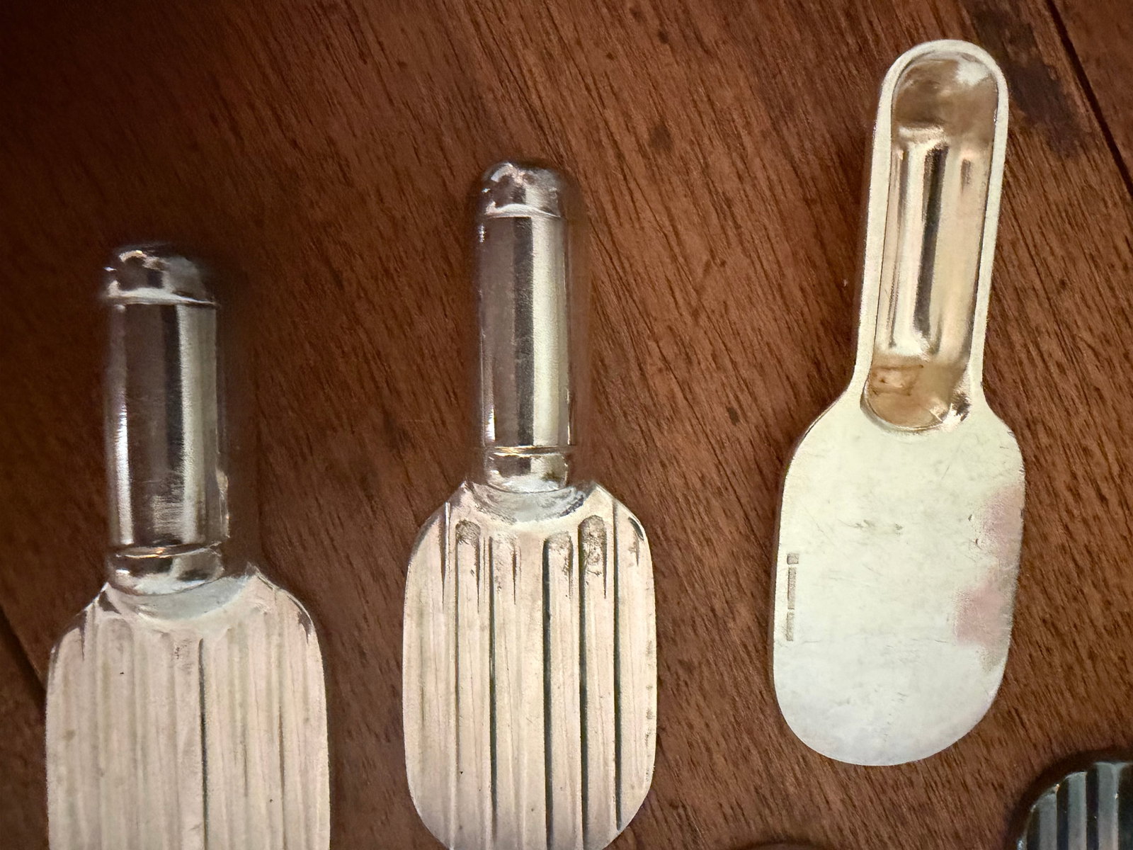 Christofle 1930's Art Deco Raquette Knife Rests, Set of 6 - 4