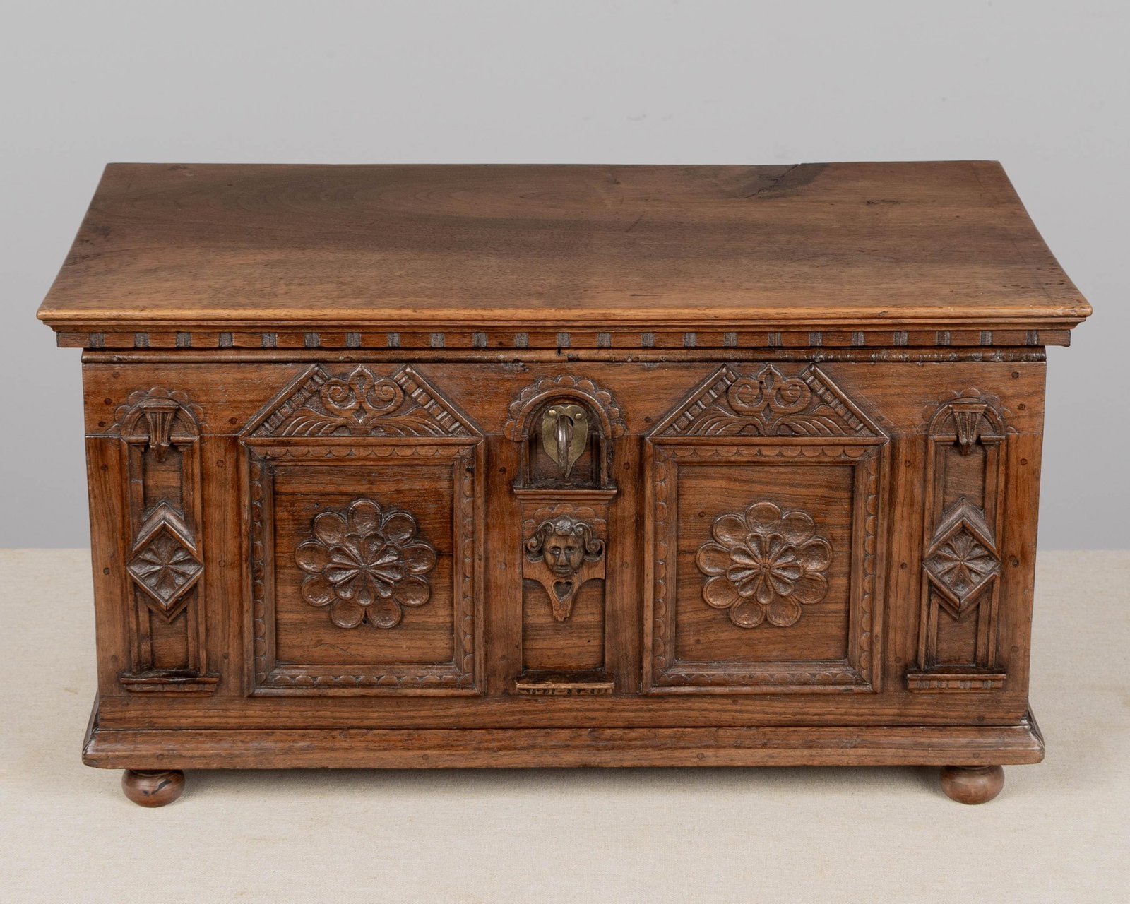 19th Century Spanish Walnut Wedding Coffer or Marriage Chest - 5