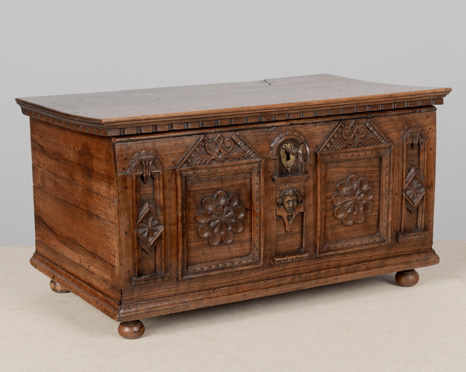 19th Century Spanish Walnut Wedding Coffer or Marriage Chest - 6