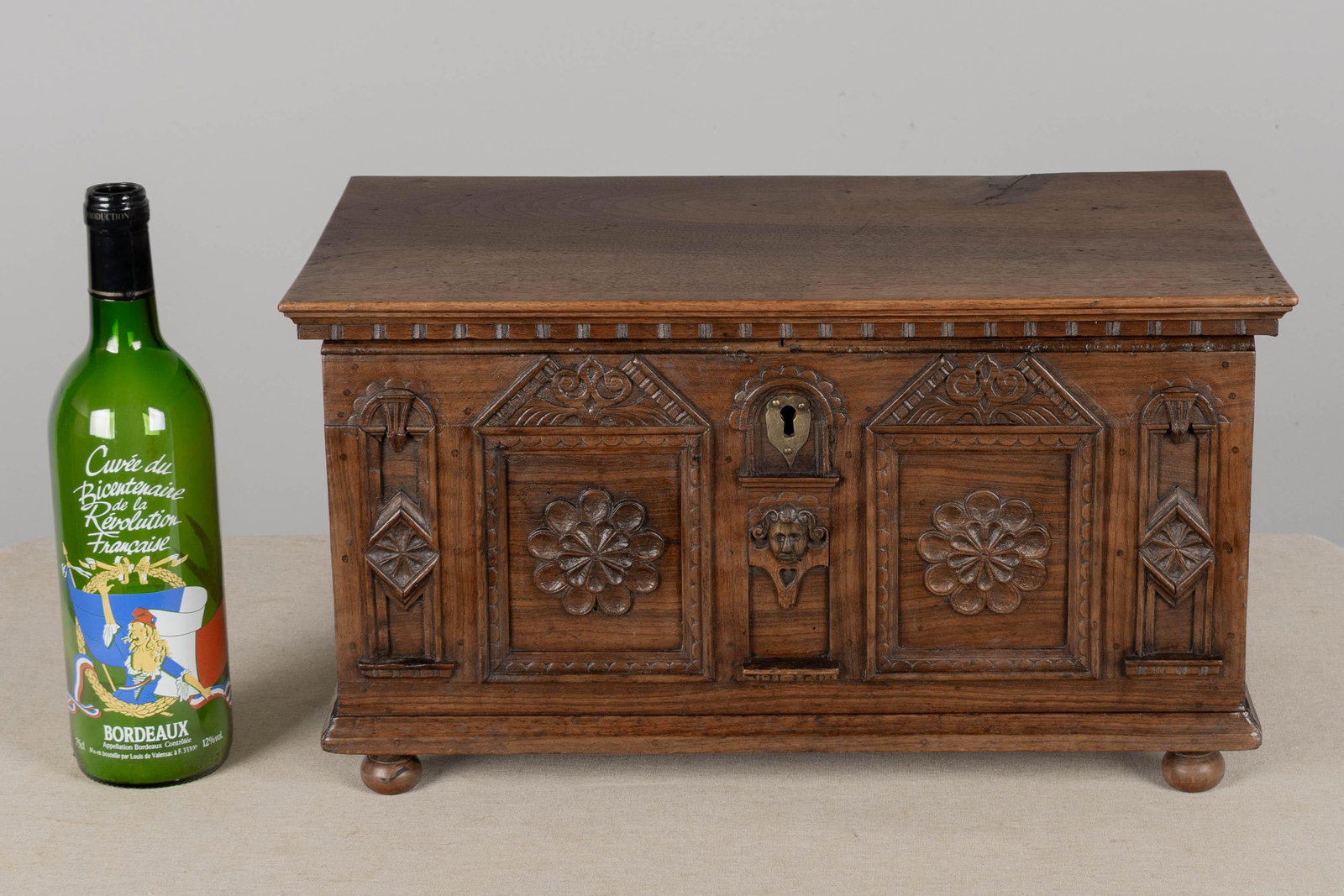 19th Century Spanish Walnut Wedding Coffer or Marriage Chest - 9