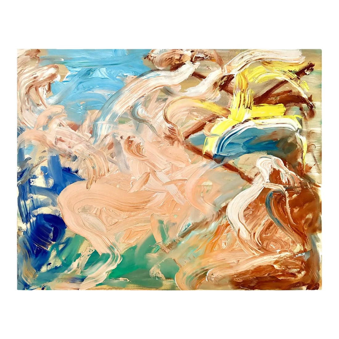 Abstract Oil Painting on Canvas by Matthew Izzo: Abstract expressionistic oil painting on canvas by Matthew Izzo. 2026- signed Wired and ready to hang. Condition: Imperfections: No Imperfections Condition Notes: Excellent condition Origin: United