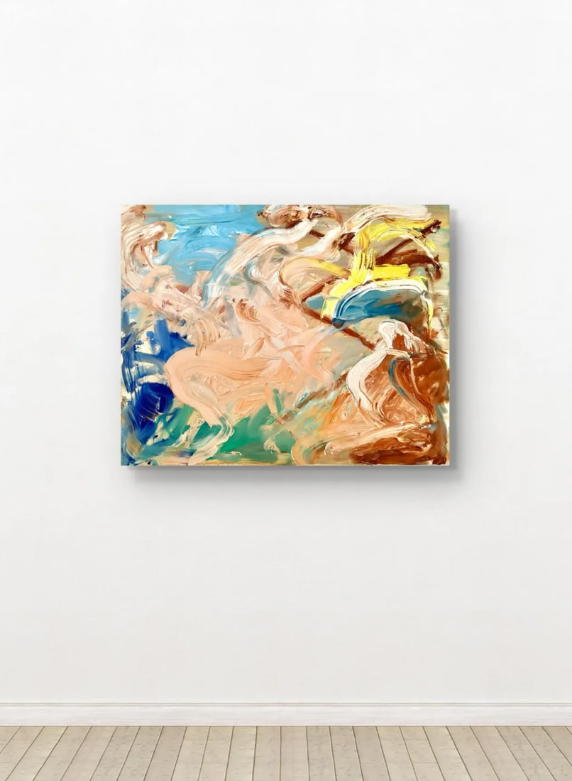 Abstract Oil Painting on Canvas by Matthew Izzo - 2