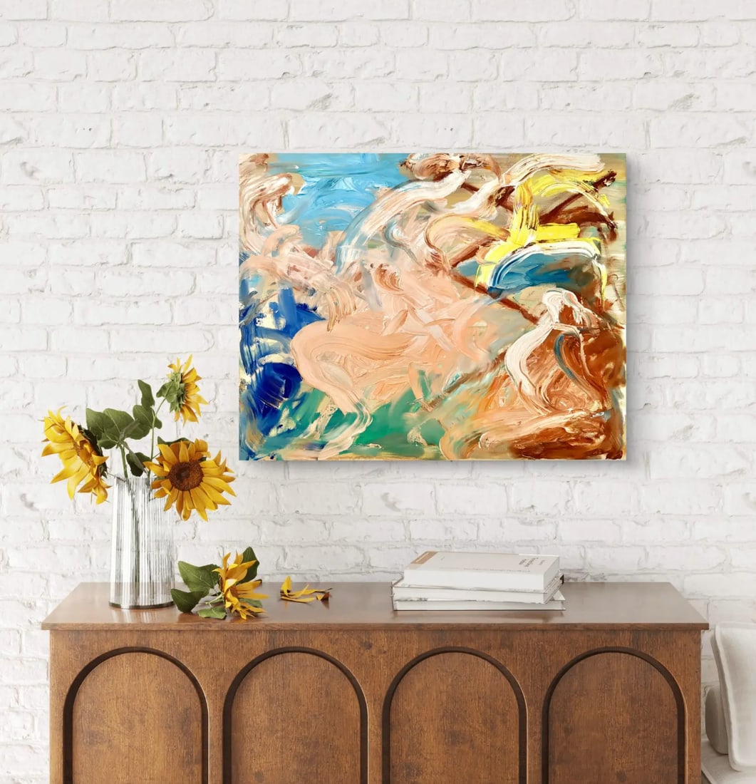 Abstract Oil Painting on Canvas by Matthew Izzo - 3
