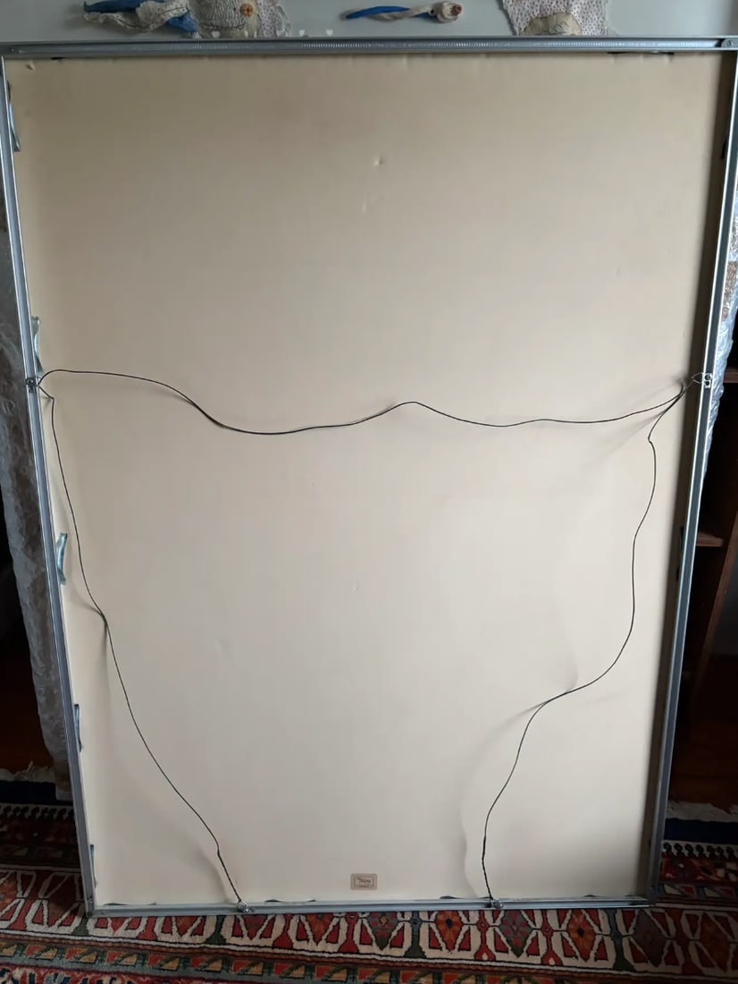 1980s David Swanson Large Watercolor Painting on Paper in Metal Frame - Signed and Dated - 4