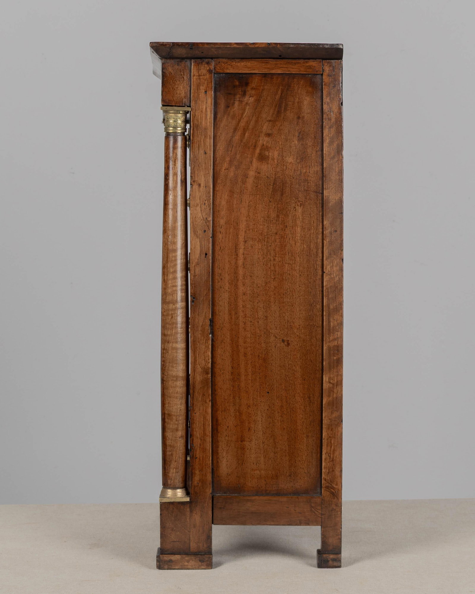 French Empire Miniature Semainier Chest, Walnut & Brass, Circa 1800 - 7