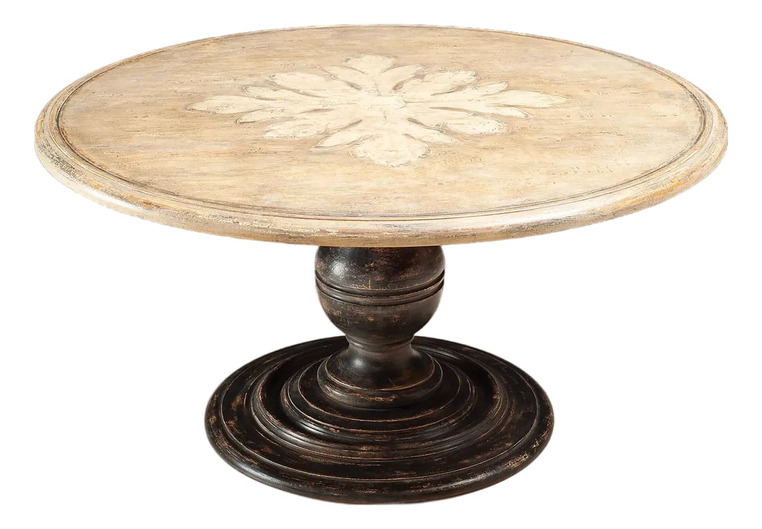 Italian Round Pedestal Dining Table (1 of 2)