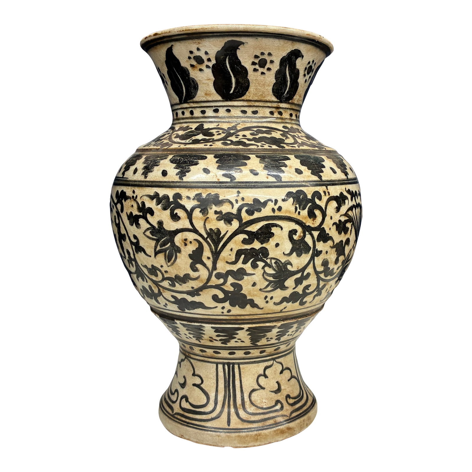 16 Century Sukotai Vase Hamsa Motif (1 of 8)