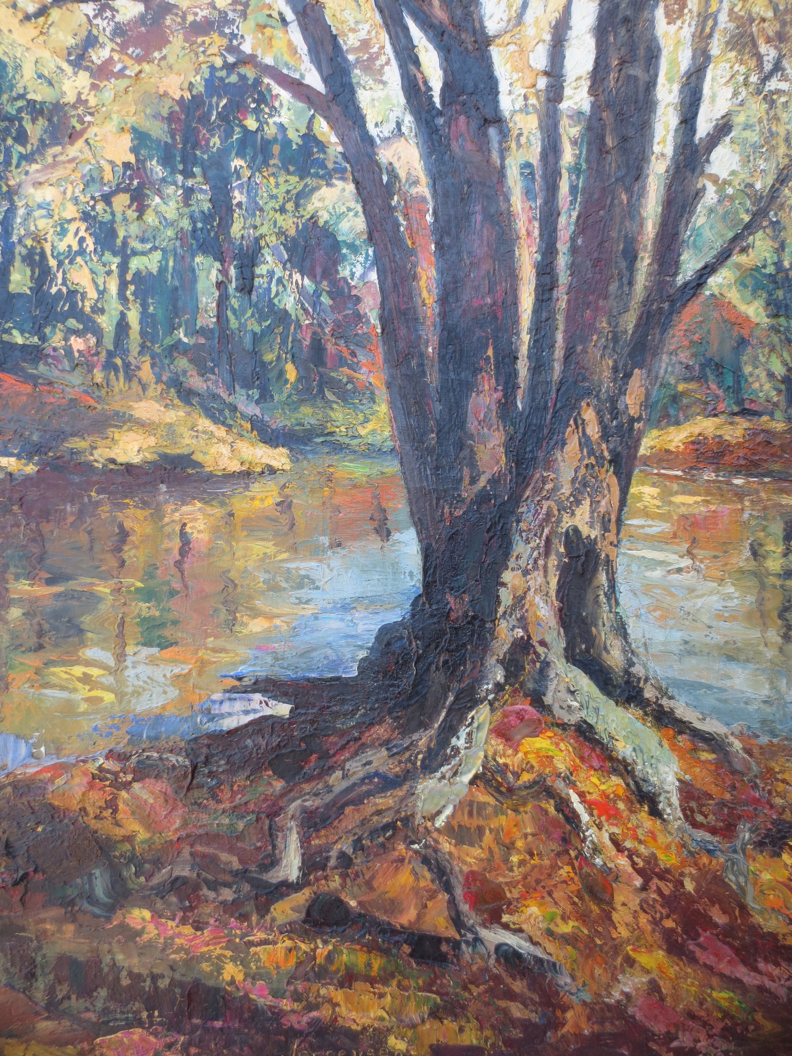 1971 Grace Jorgensen Landscape "Forest at Sunset" - 11