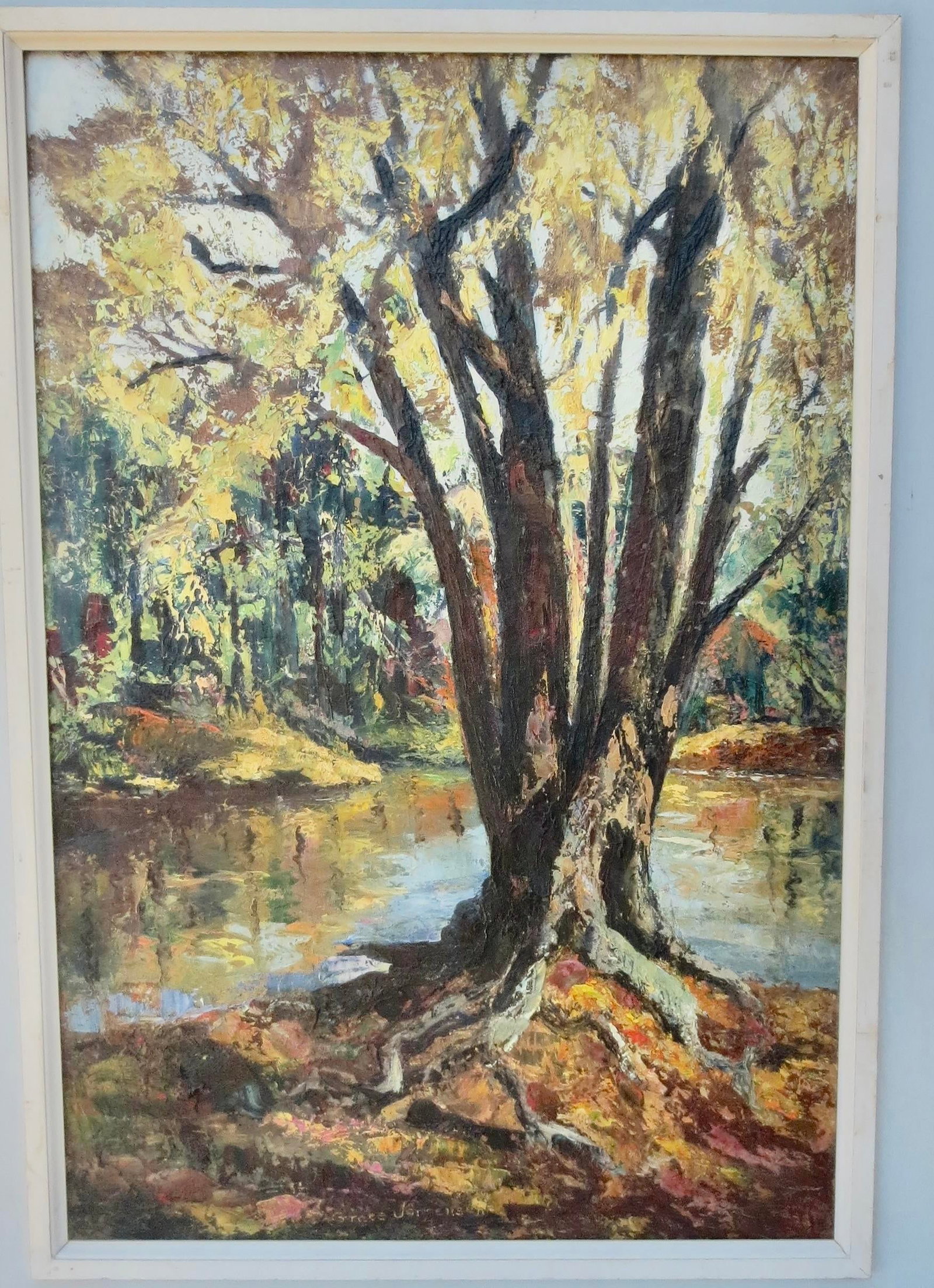 1971 Grace Jorgensen Landscape "Forest at Sunset" - 2