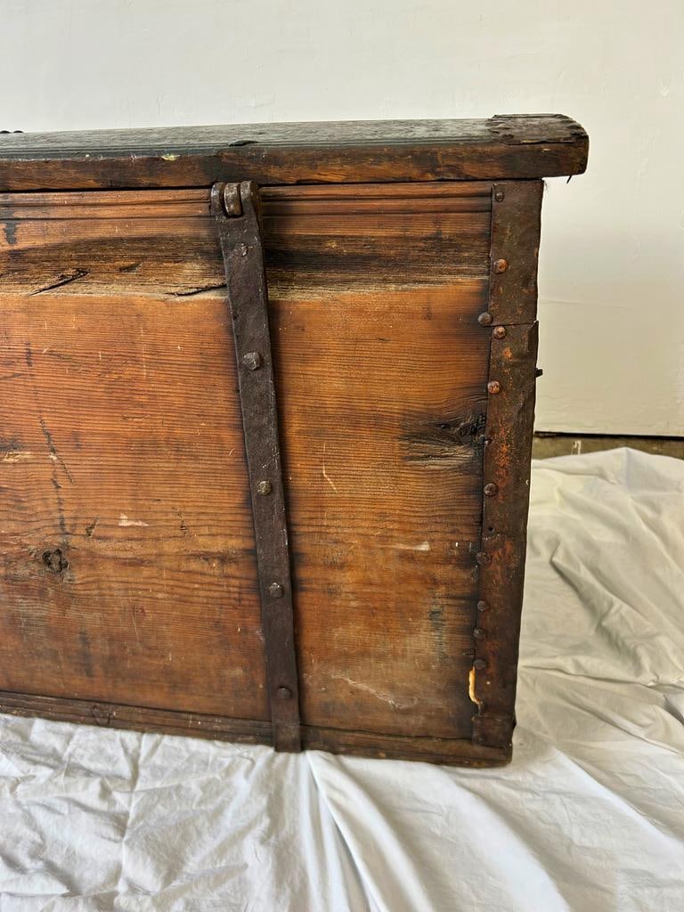 1796 Antique Scandinavian Dowry Trunk - 7