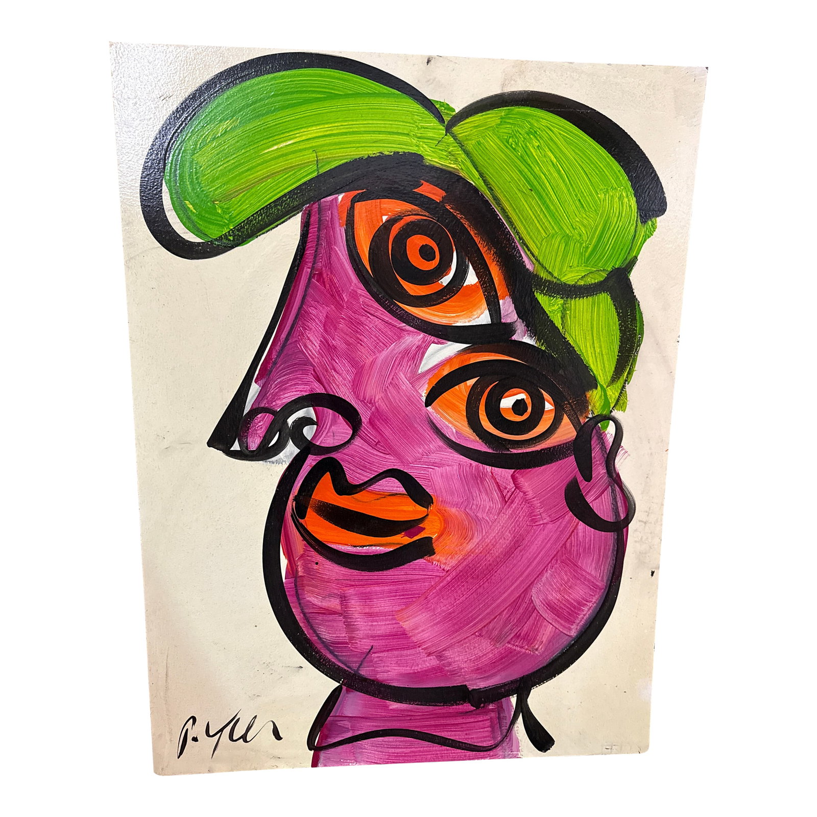1970s Peter Keil Original Cubist Portrait Painting: 1970s Peter Keil Abstract Painting of a cubist female. Executed with oil on board. COA on back guaranteed authentic direct from Peter Keil in south florida. 32" height Condition: Alterations: