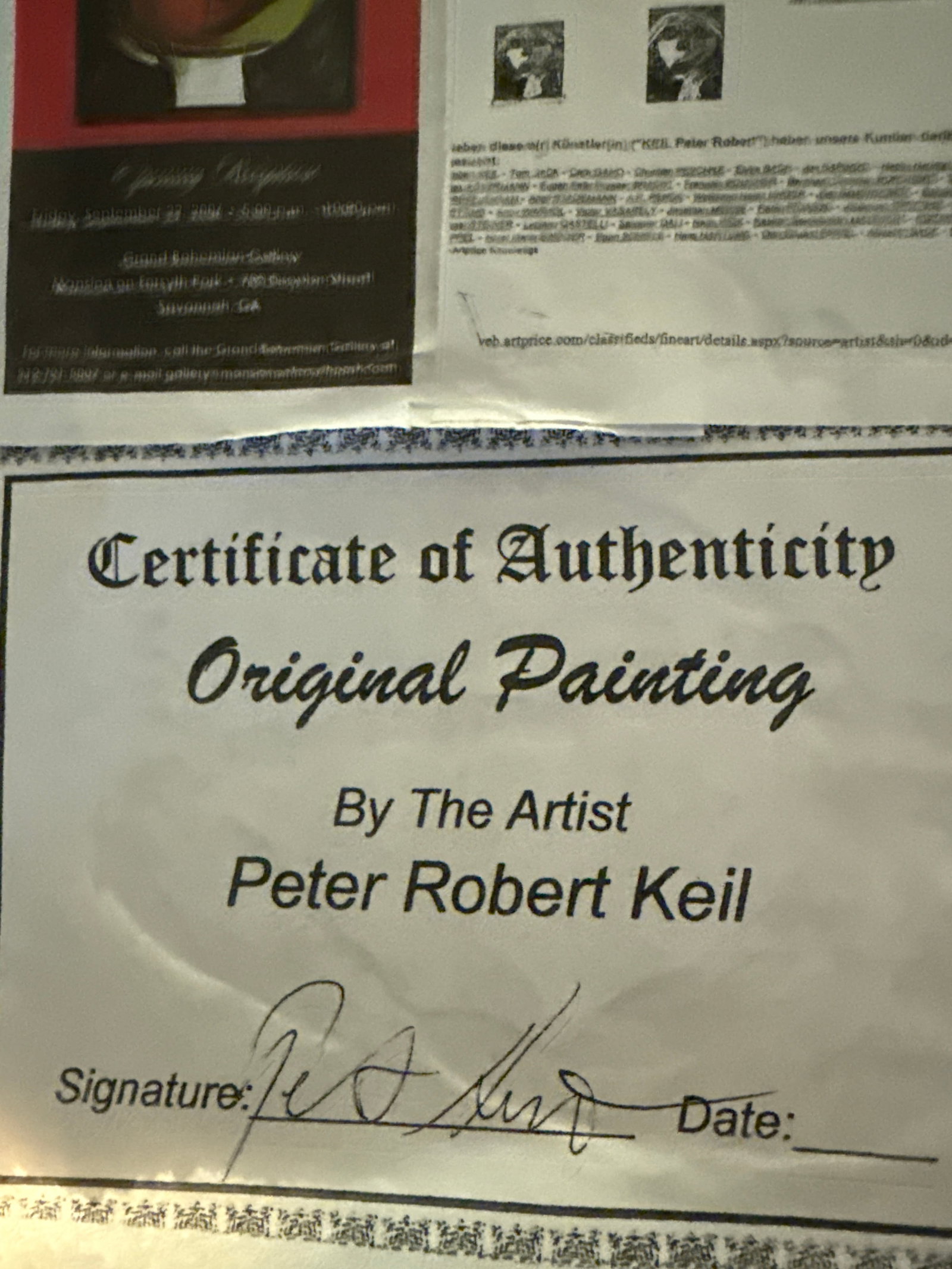 1970s Peter Keil Original Blue Face Painting - 6