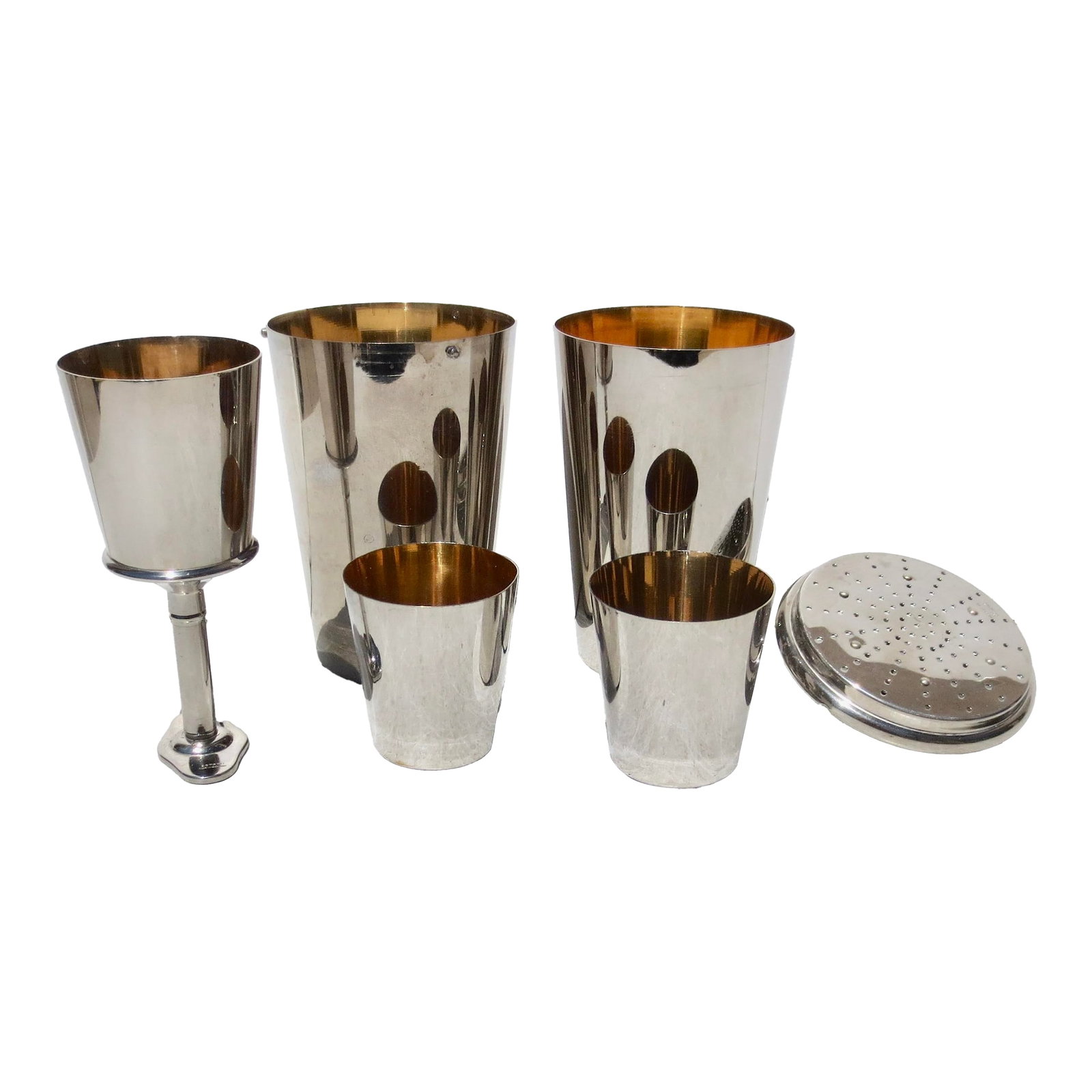 1930s Traveling Cocktail Set Pieces - Group of 6 Pcs (1 of 10)