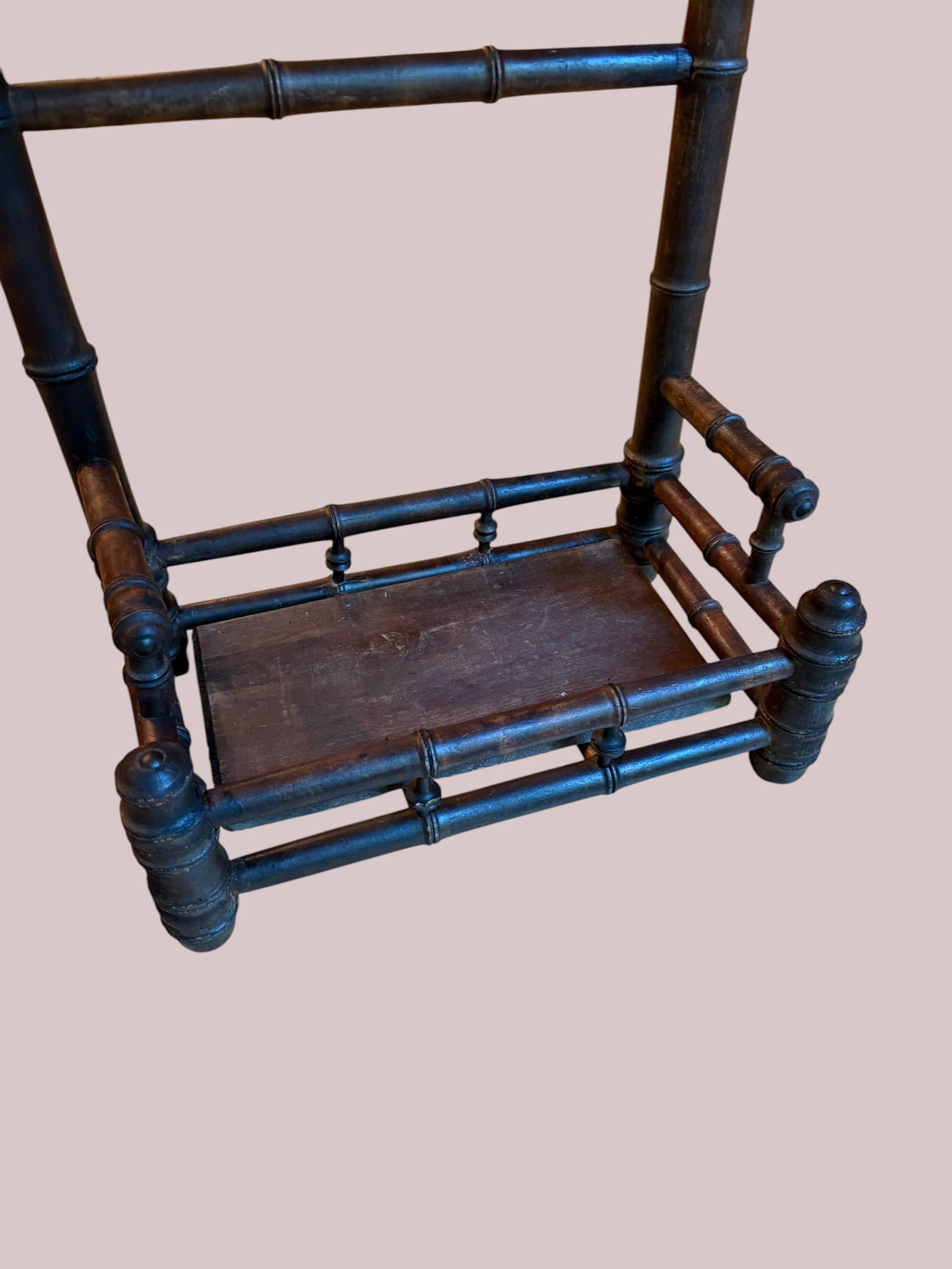 Late 19th-Century French Faux Bamboo Umbrella Stand With Original Zinc Liner - 2
