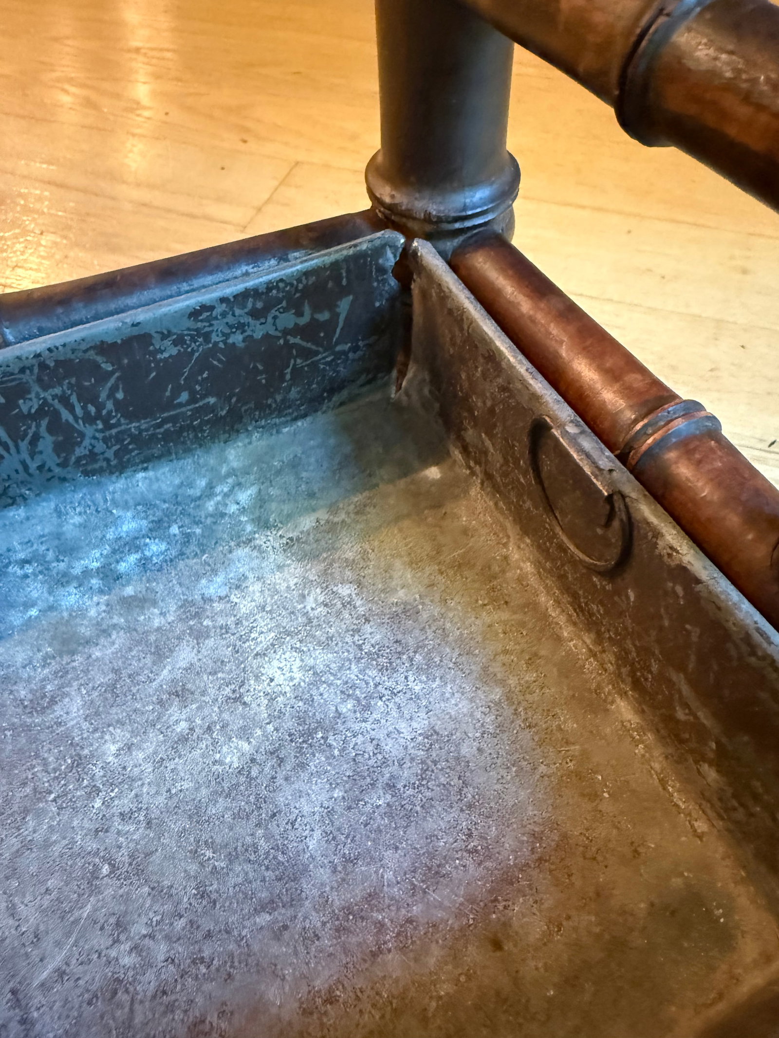 Late 19th-Century French Faux Bamboo Umbrella Stand With Original Zinc Liner - 7