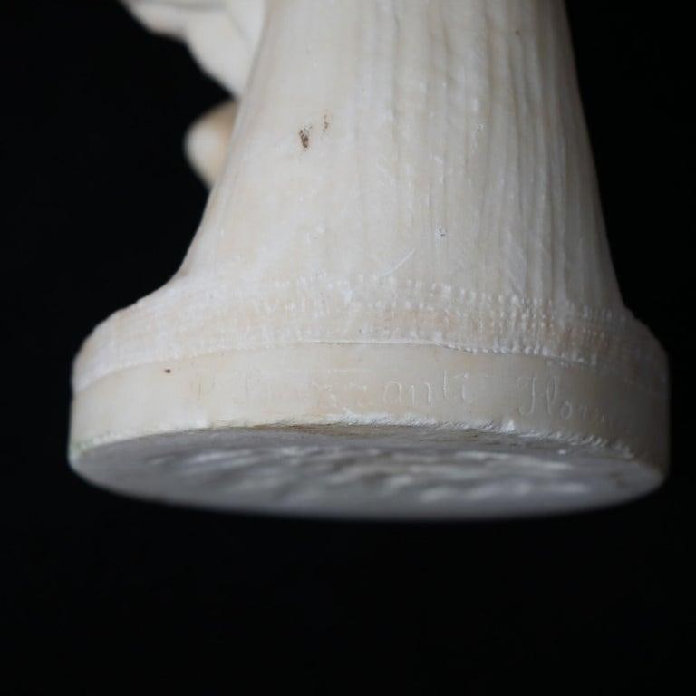 Classical Alabaster Sculpture of a Woman by P. Bazzanti, Florence 19thC - 15