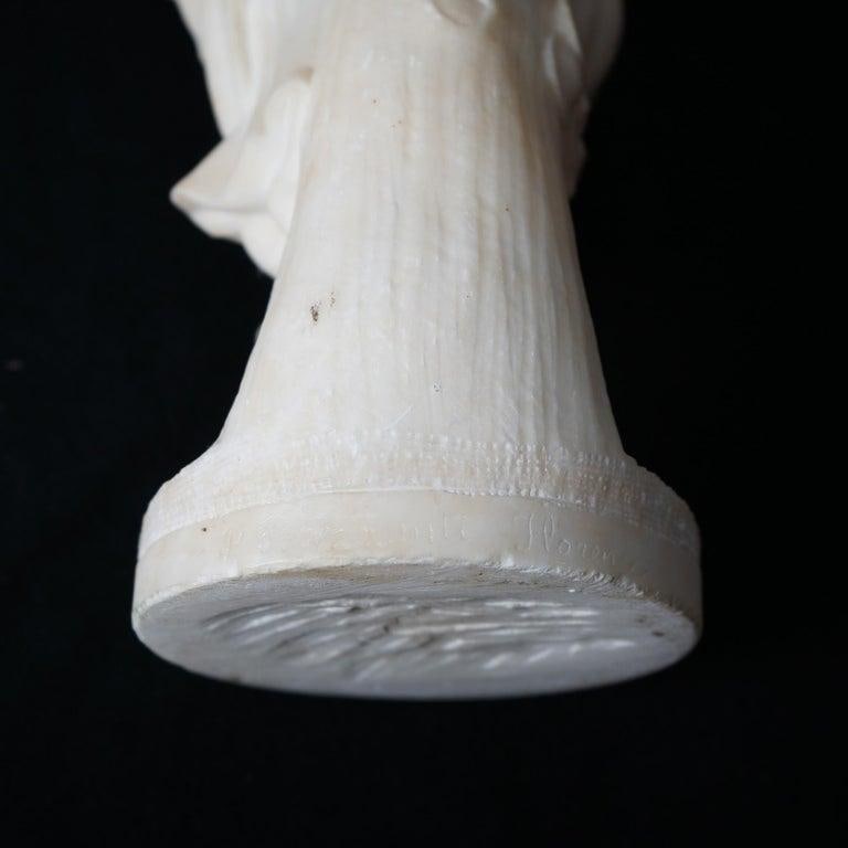 Classical Alabaster Sculpture of a Woman by P. Bazzanti, Florence 19thC - 17