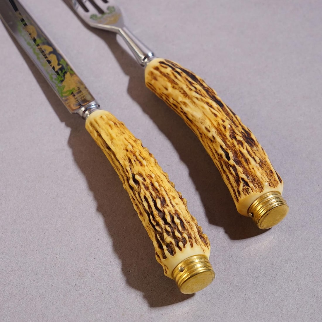 Vintage Stainless Steel and Horn Cutlery Set 'Othello' by Anton Wingen, 1950s - 5