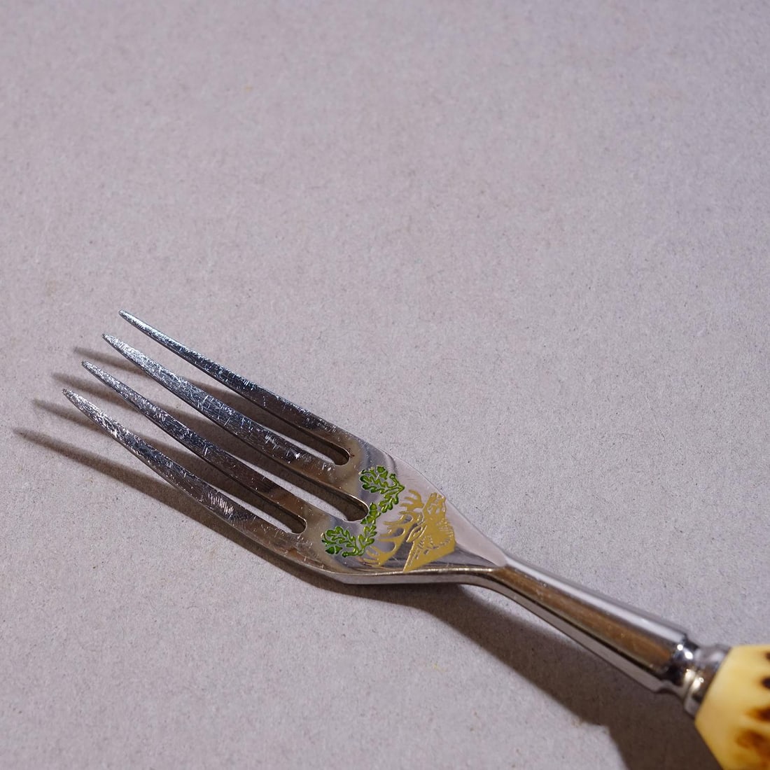 Vintage Stainless Steel and Horn Cutlery Set 'Othello' by Anton Wingen, 1950s - 7