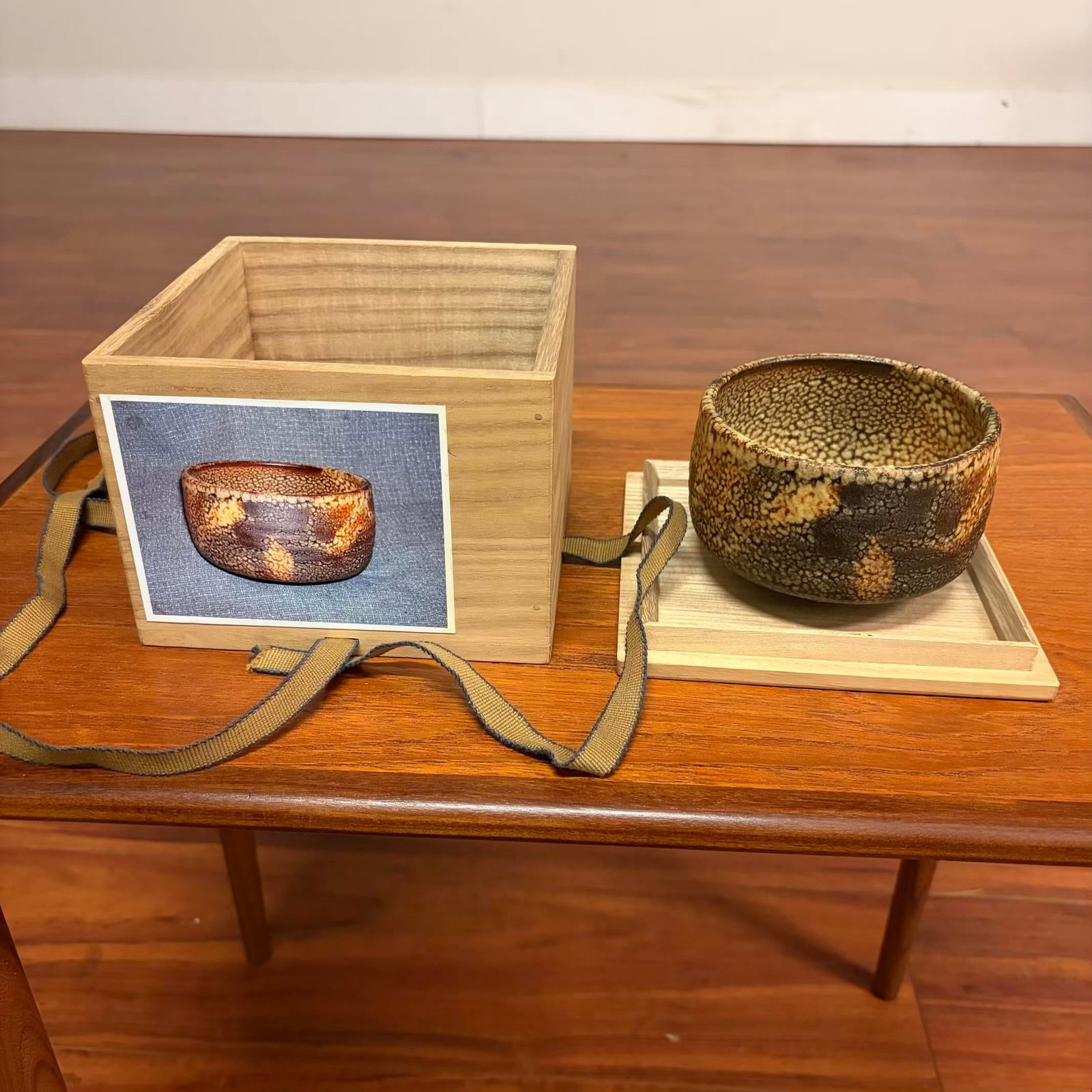 Japanese Studio Pottery Chawan Matcha Tea Bowl in Original Tomobako Box - 10