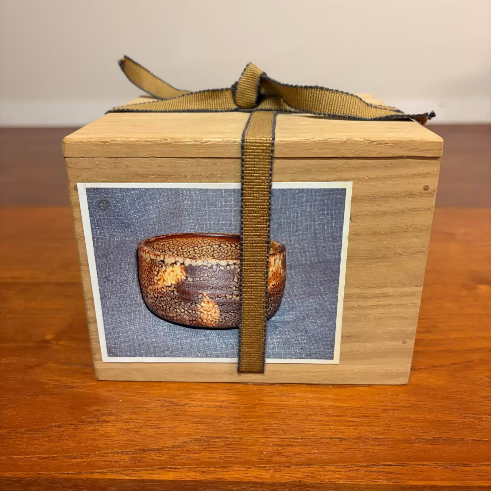Japanese Studio Pottery Chawan Matcha Tea Bowl in Original Tomobako Box - 6