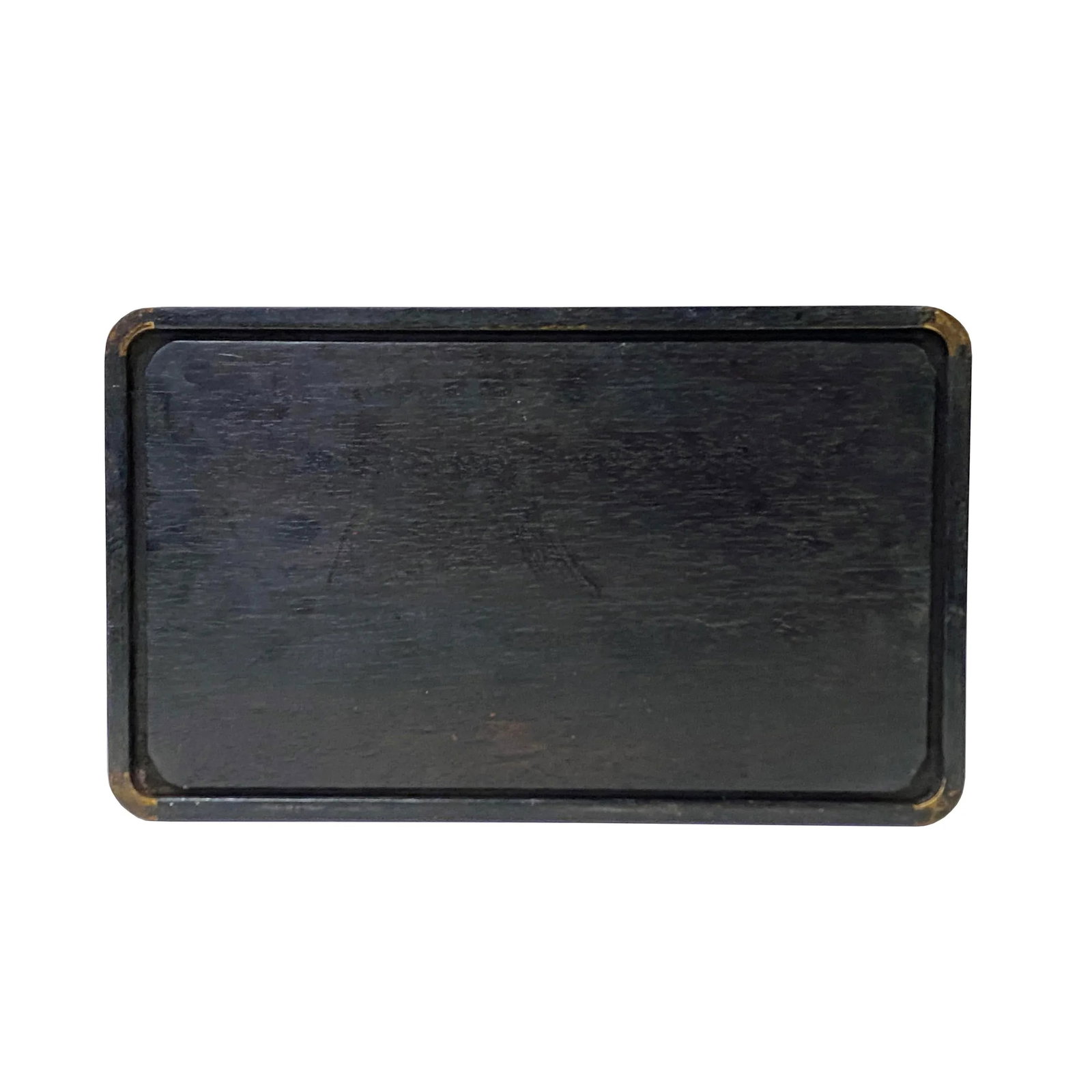 Chinese Rectangular Mother of Pearl Flower Birds Theme Wood Tray - 4