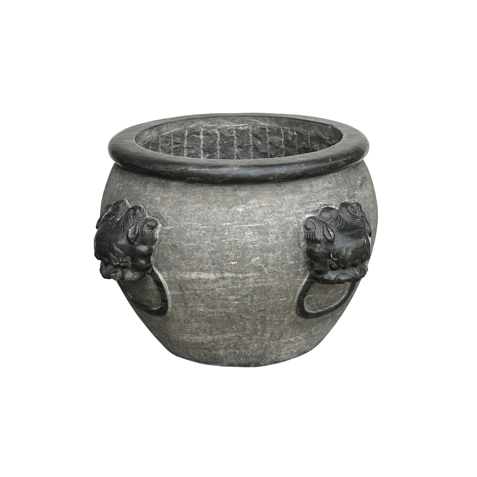Chinese Gray Stone Planter - 3