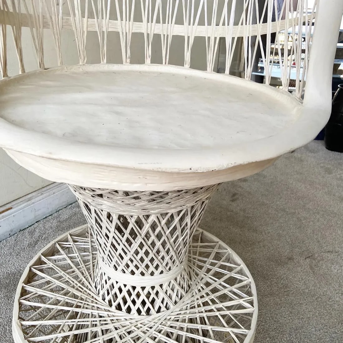 Mid Century Modern Russell Woodard Spun Fiberglass Swivel Stool - 6