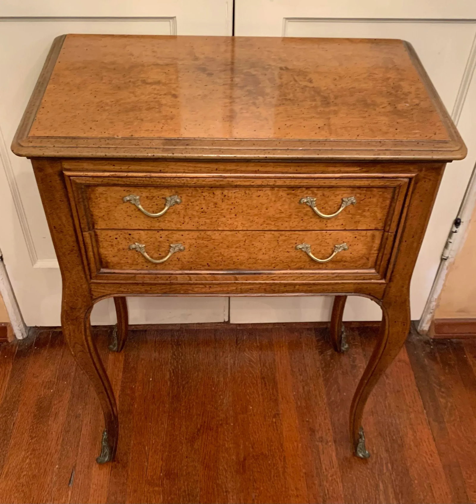 1970's Vintage Fruitwood Side Table - 11