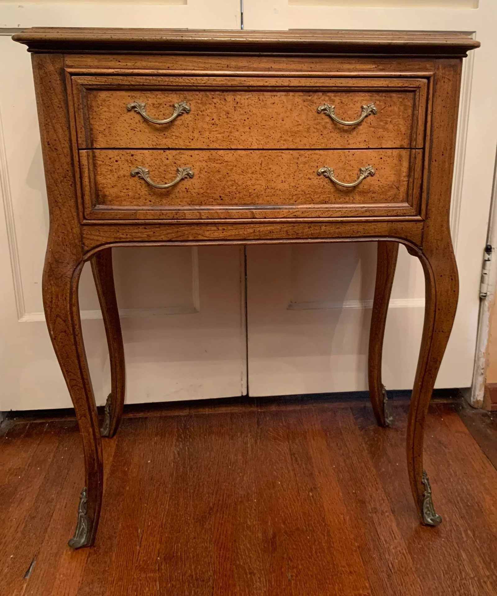 1970's Vintage Fruitwood Side Table - 2