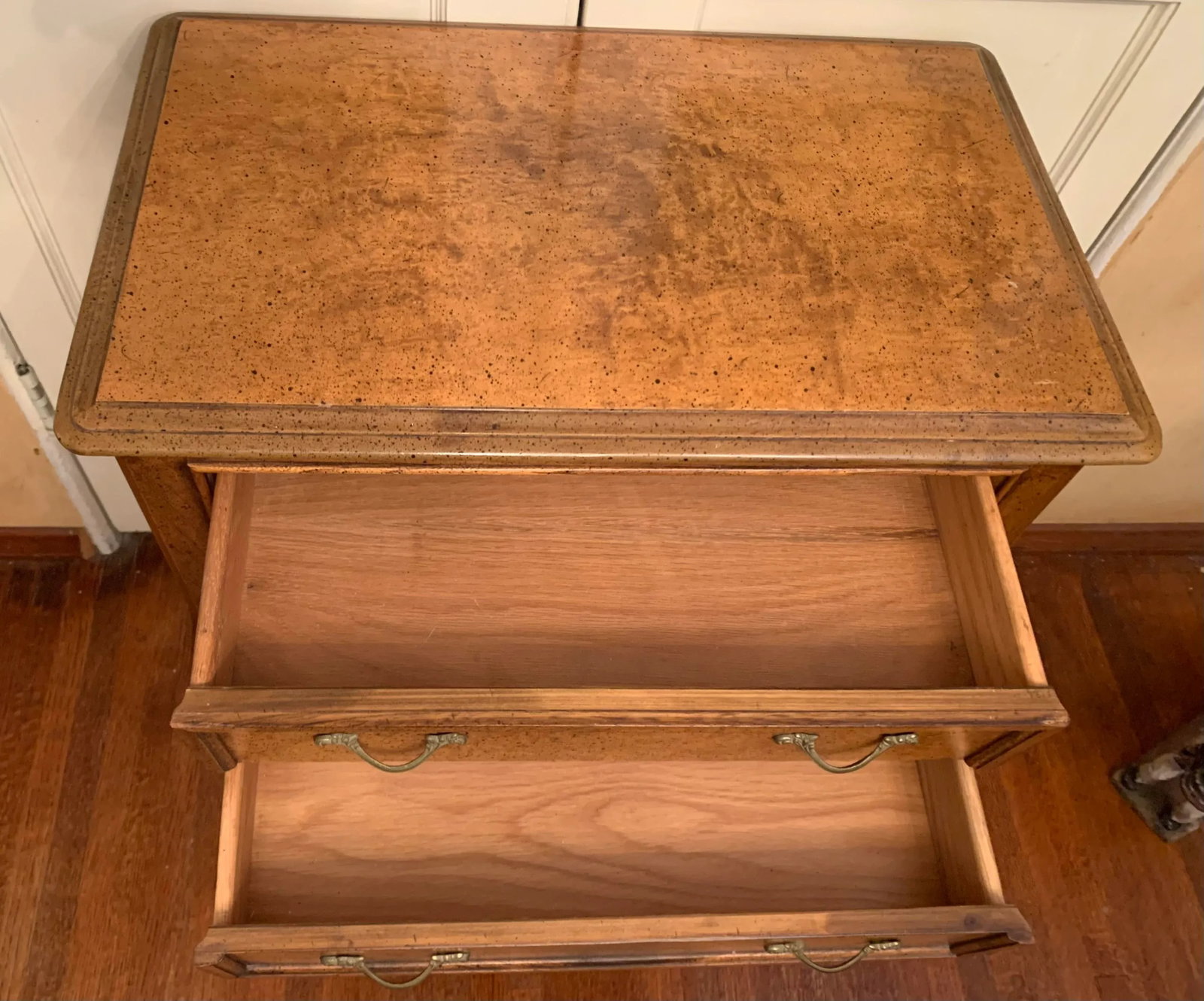 1970's Vintage Fruitwood Side Table - 5
