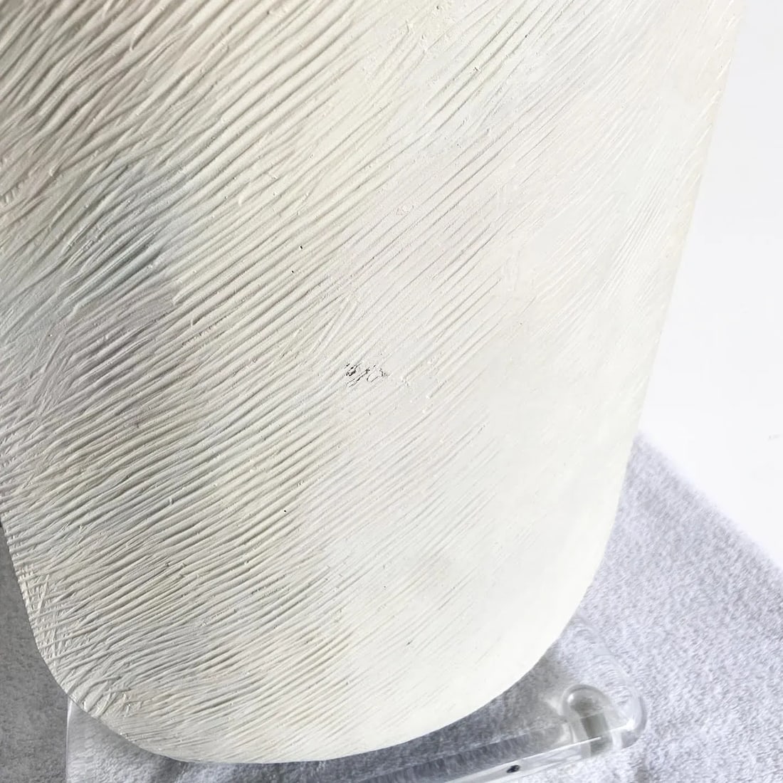 Postmodern Oversized Ceramic and Lucite Table Lamp by Casual Lamps - 5